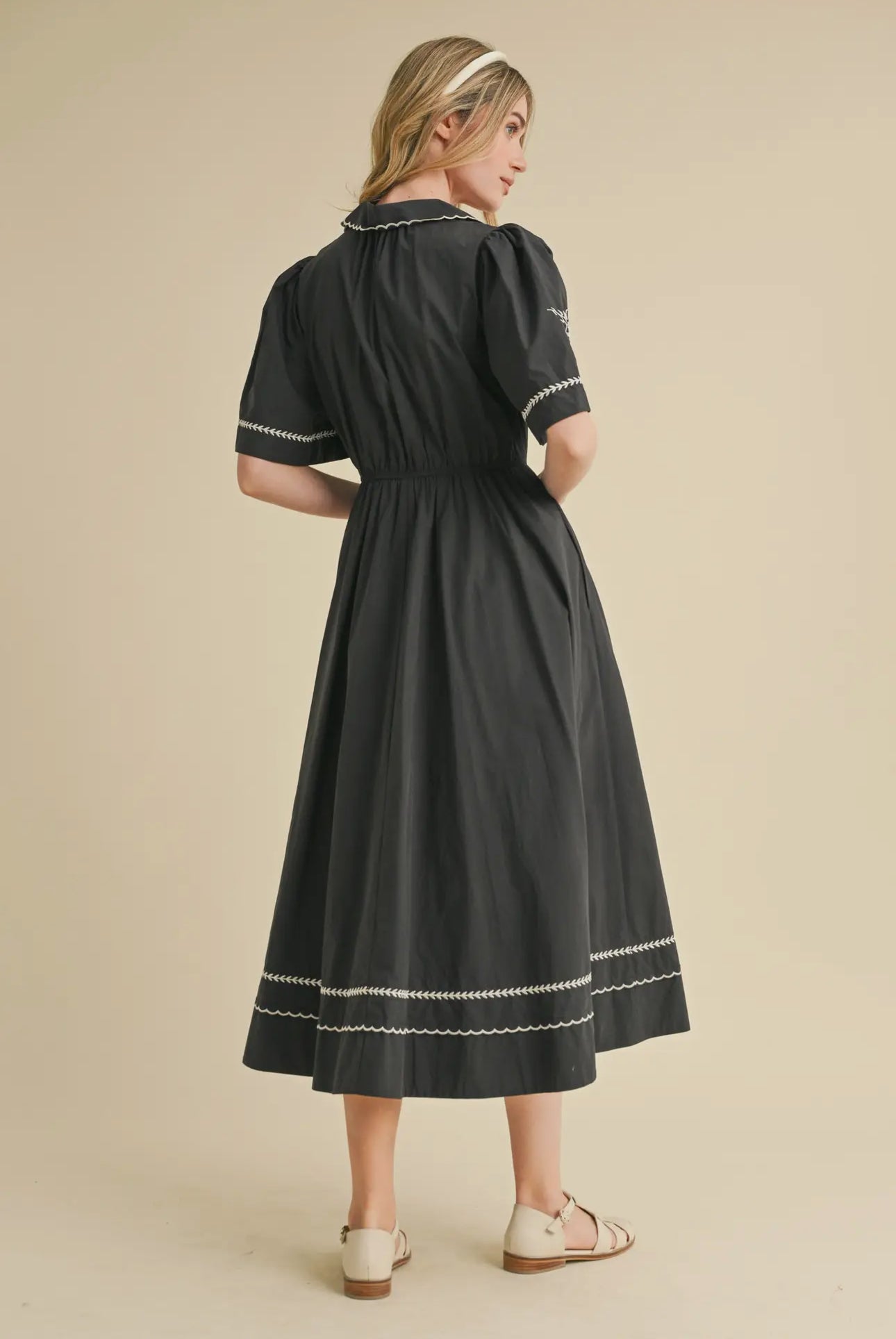 Clara Embroidered Detail Dress