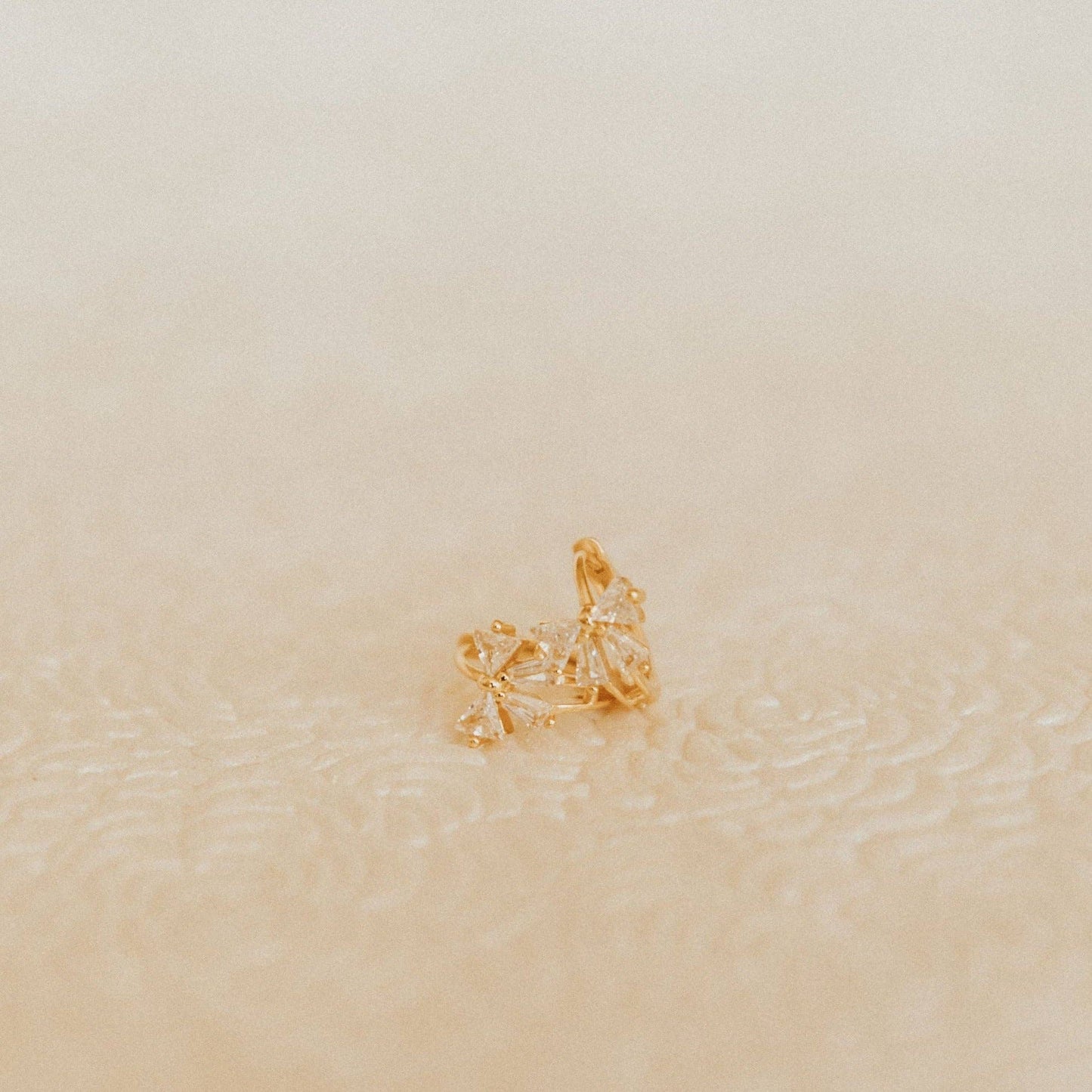 Lucy Diamond Bow Hoops