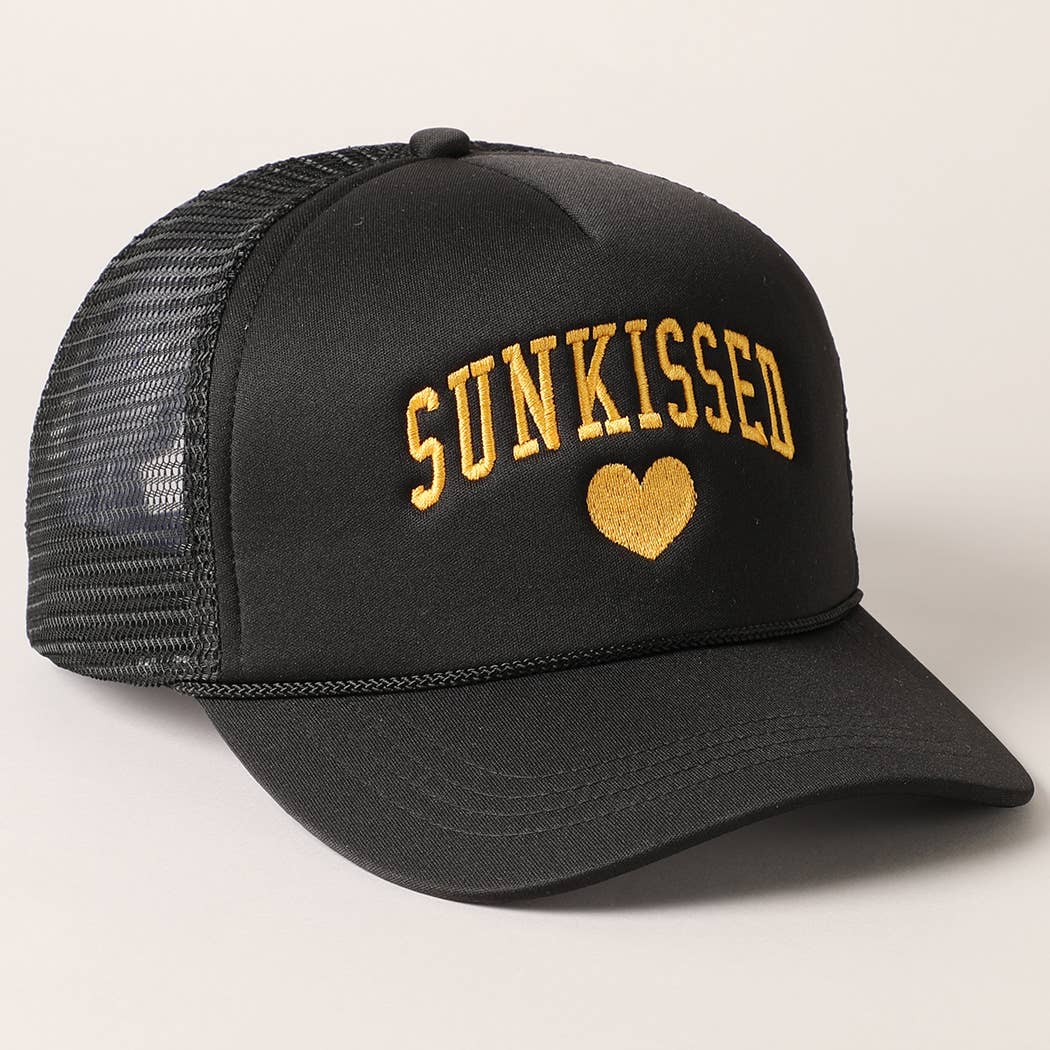 Sunkissed Embroidery Foam Mesh Back Trucker Hat