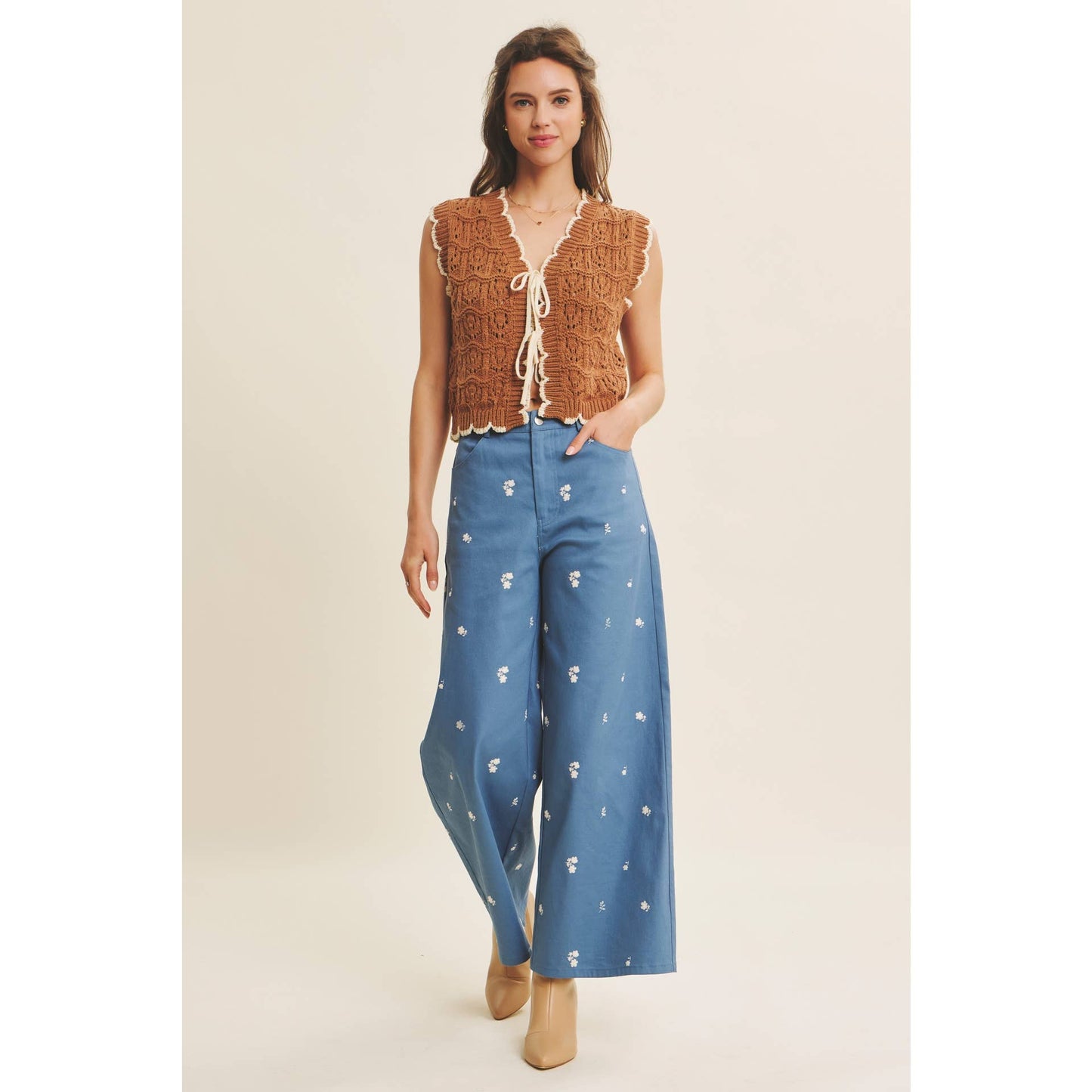 Autumn Bloom Wide Leg Pant