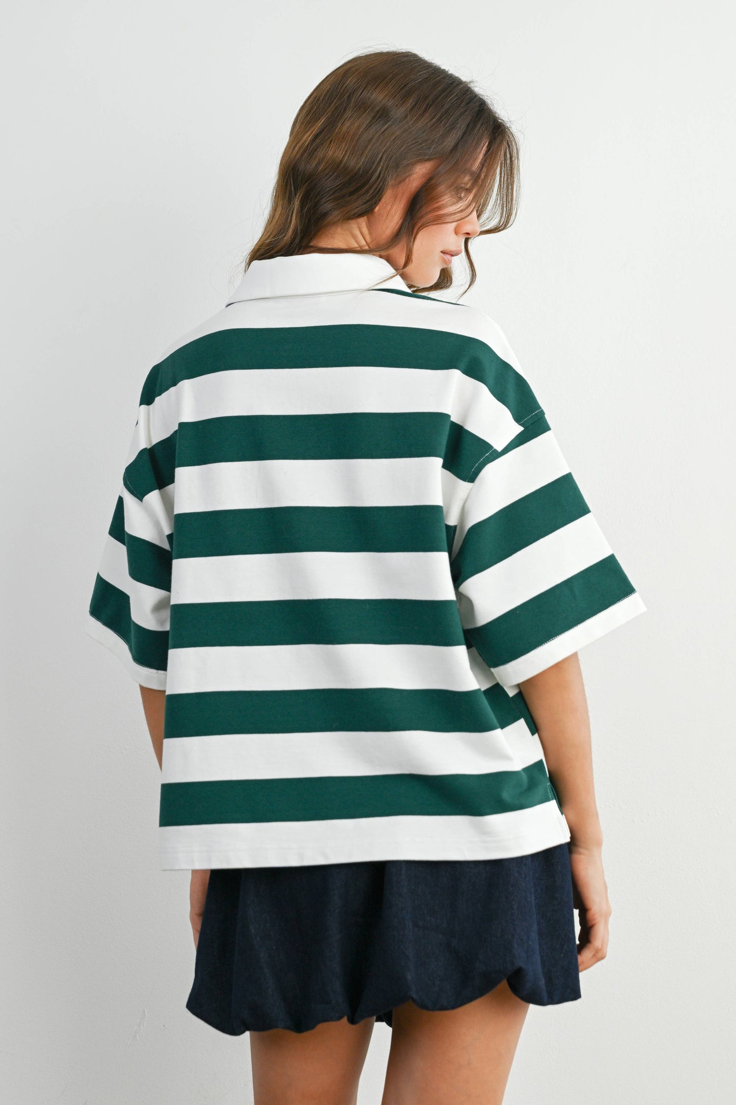 Varsity Rugby Polo in Red, Blue and Green