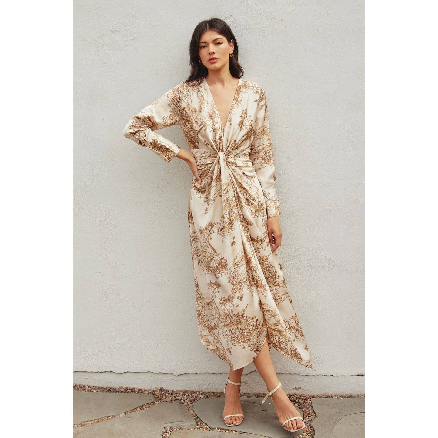 The Fontaine Twist Midi Dress