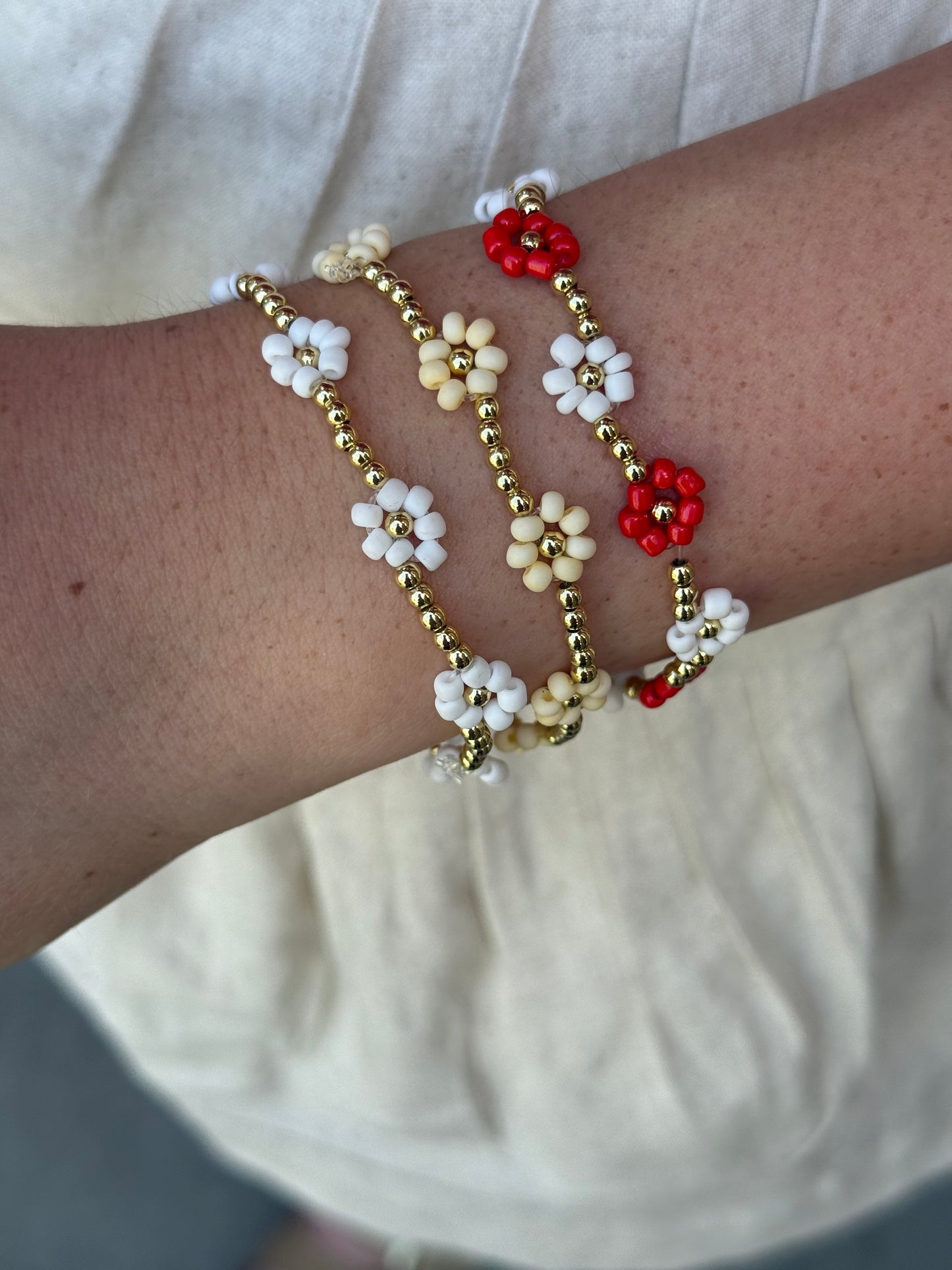 18k gold filled bracelet set