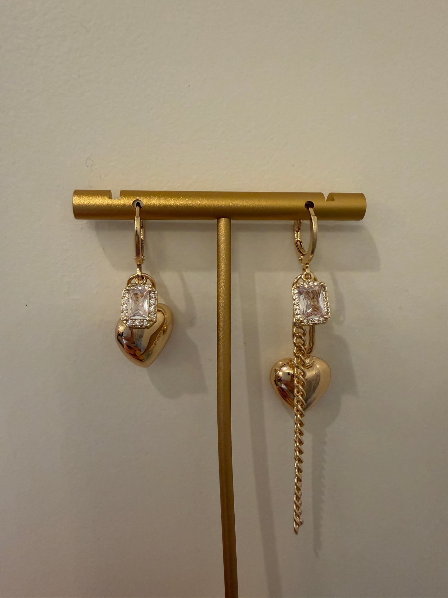 The Ever After Asymmetrical Drop Earrings - alternate product view at Vogue Villa