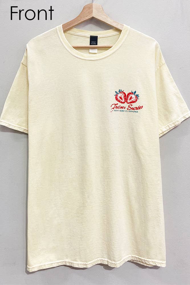 French Strawberries Graphic Tee