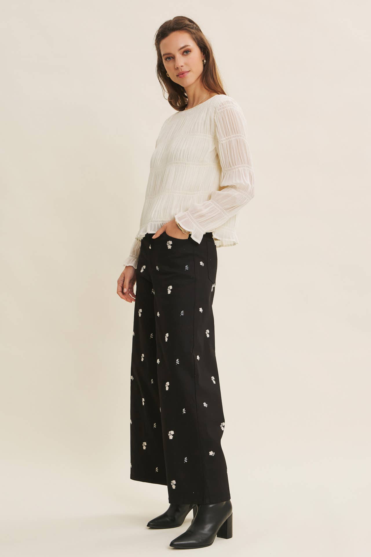 Autumn Bloom Wide Leg Pant