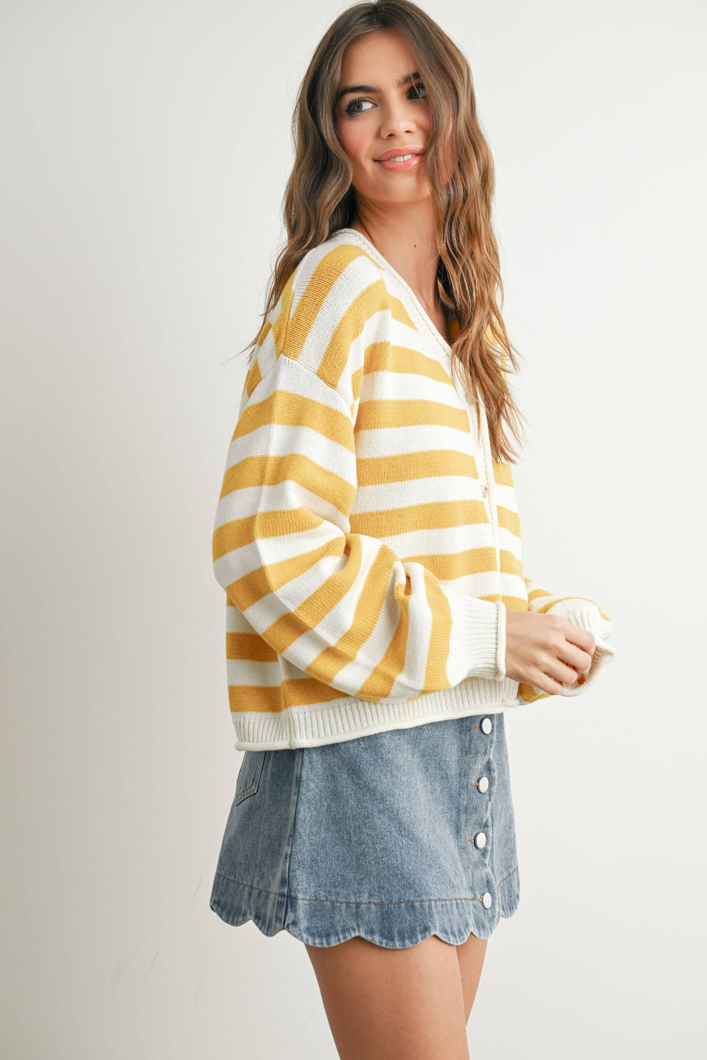 Riley Striped Cardigan