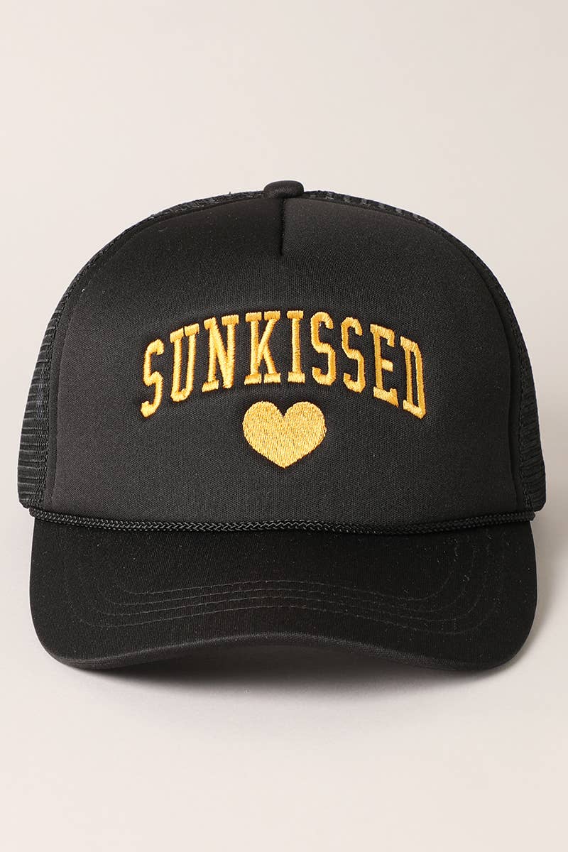 Sunkissed Embroidery Foam Mesh Back Trucker Hat