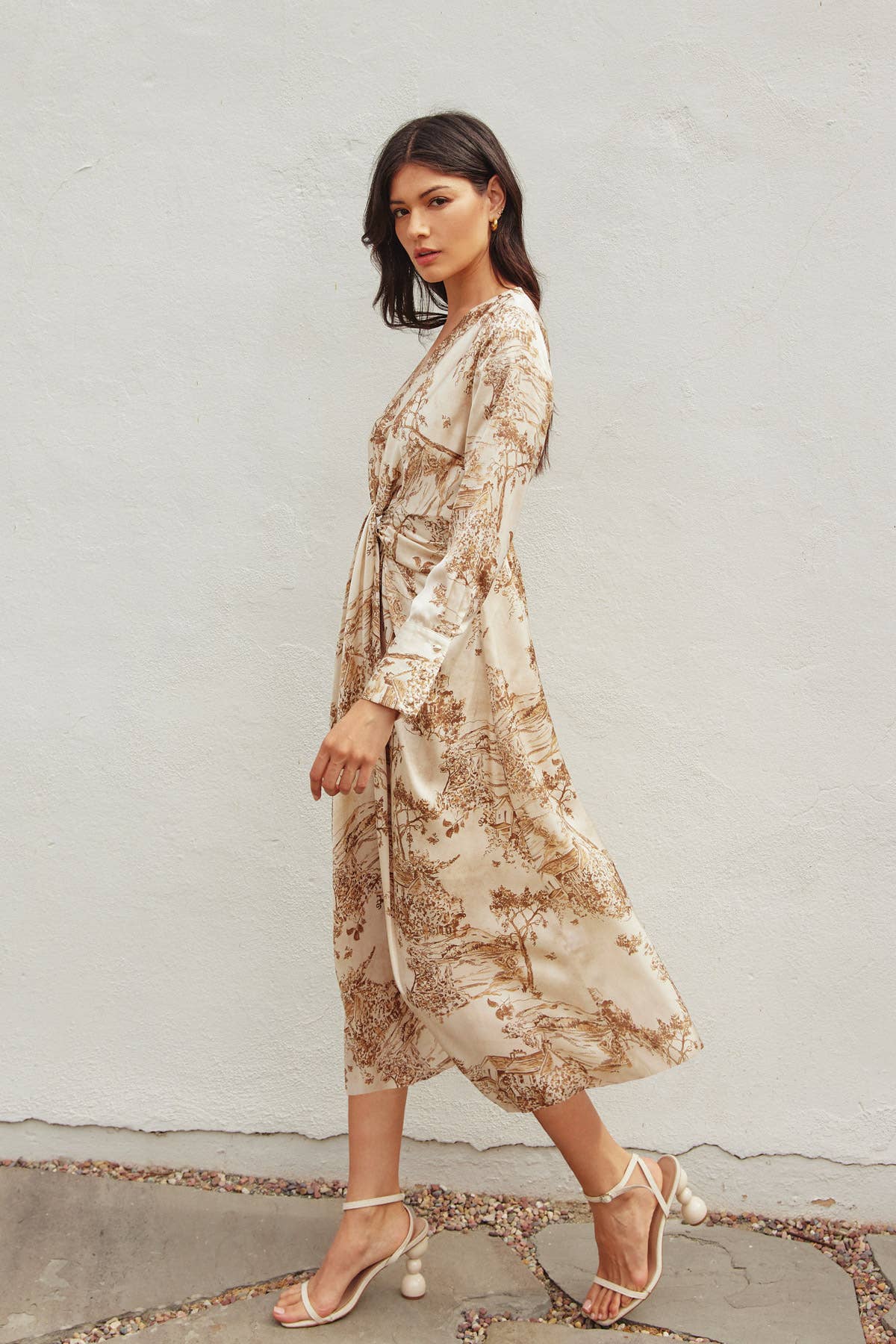 The Fontaine Twist Midi Dress