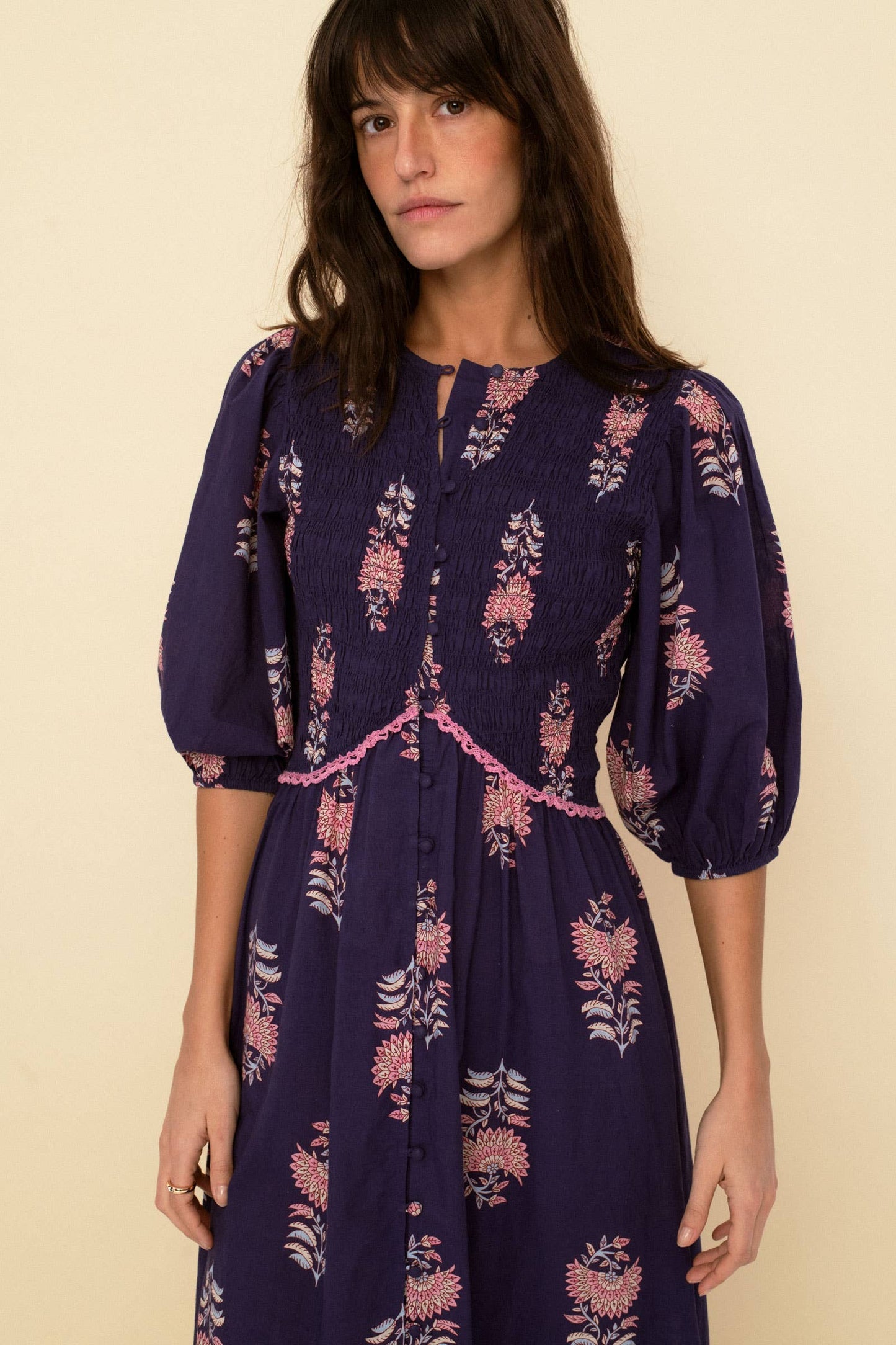 Magnolia dress blue