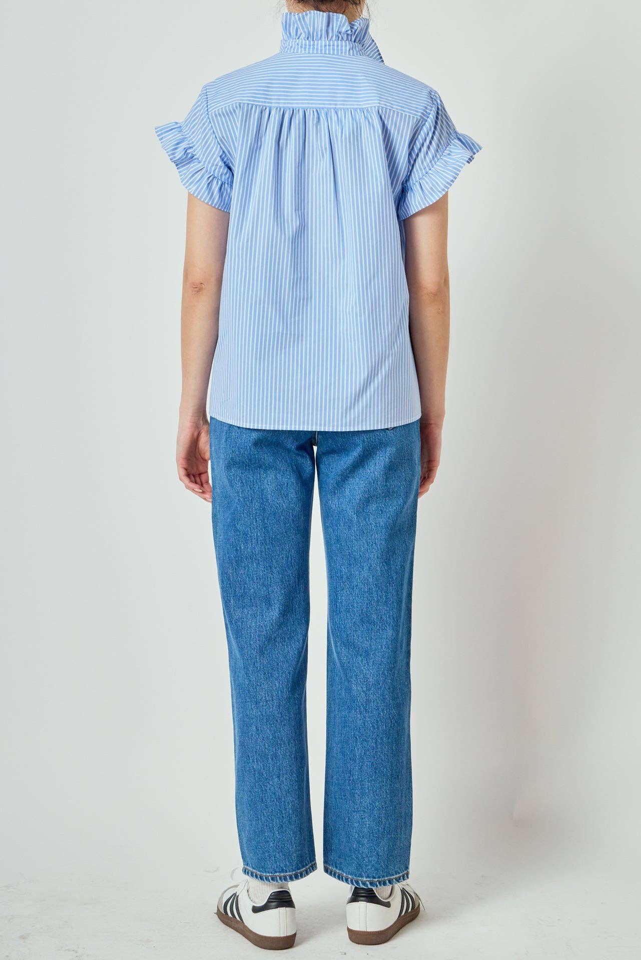 Striped Ruffle Shirt