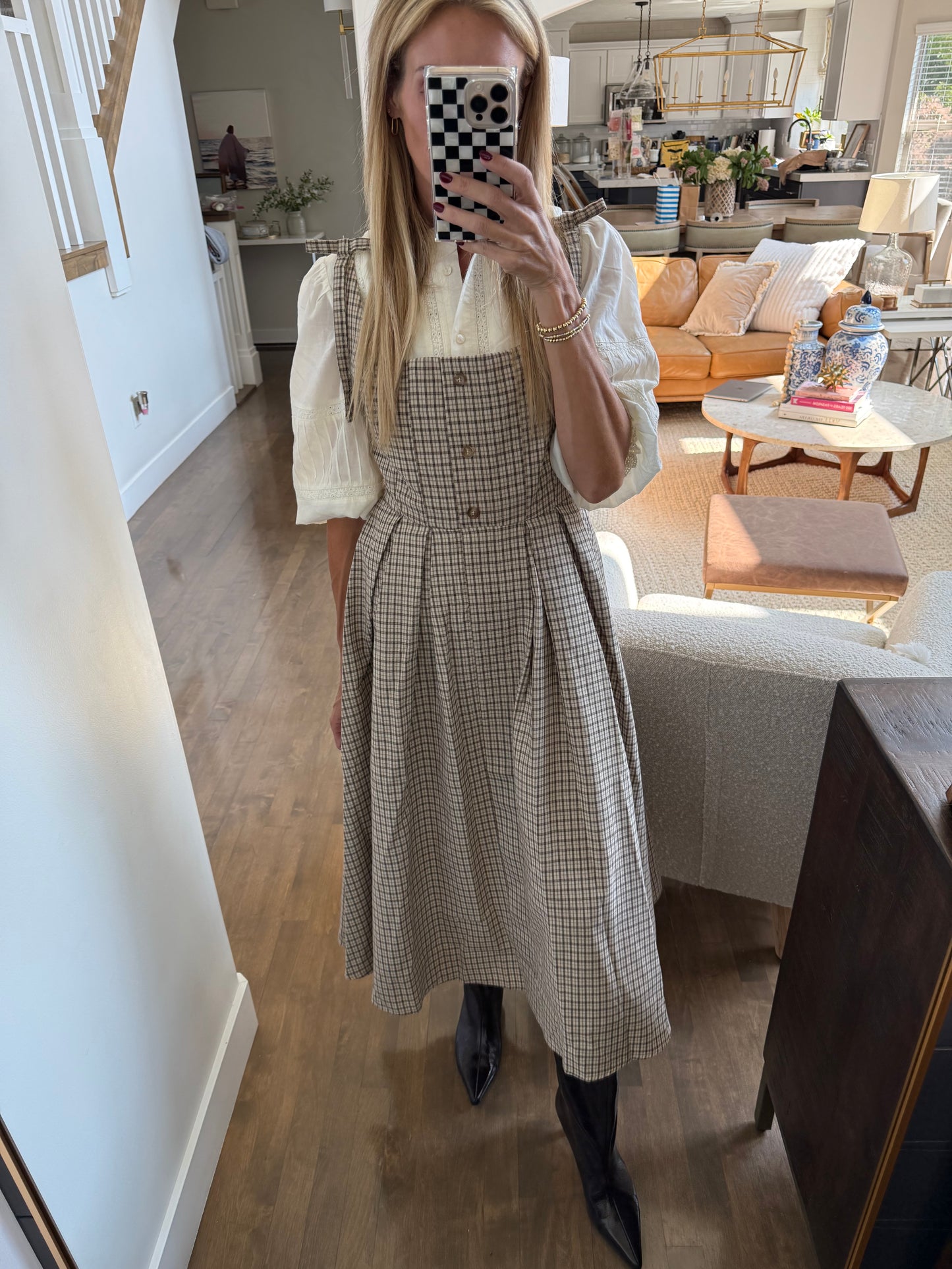 The Laurel Check Dress