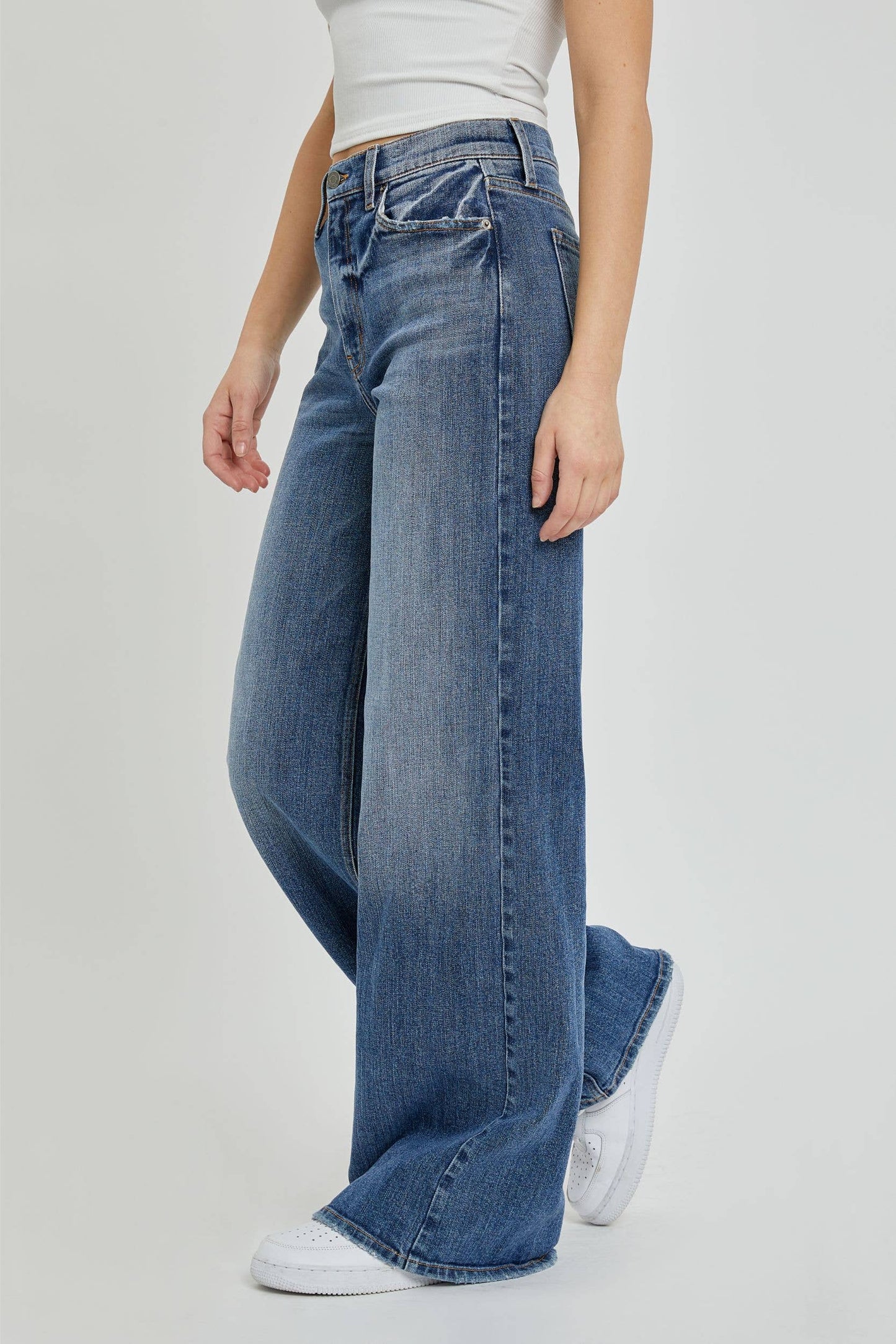 Cool girl High Rise Wide Leg Jeans