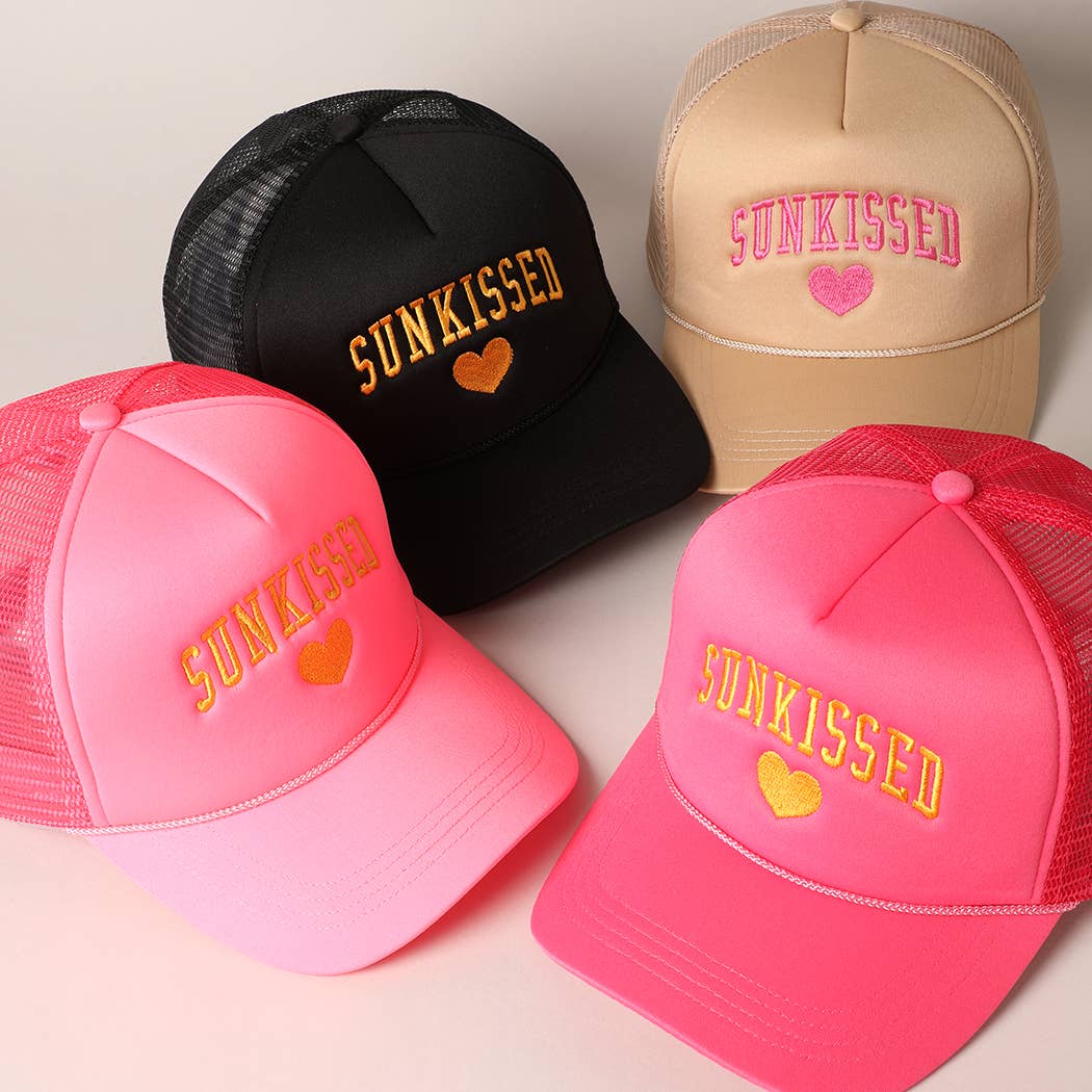 Sunkissed Embroidery Foam Mesh Back Trucker Hat