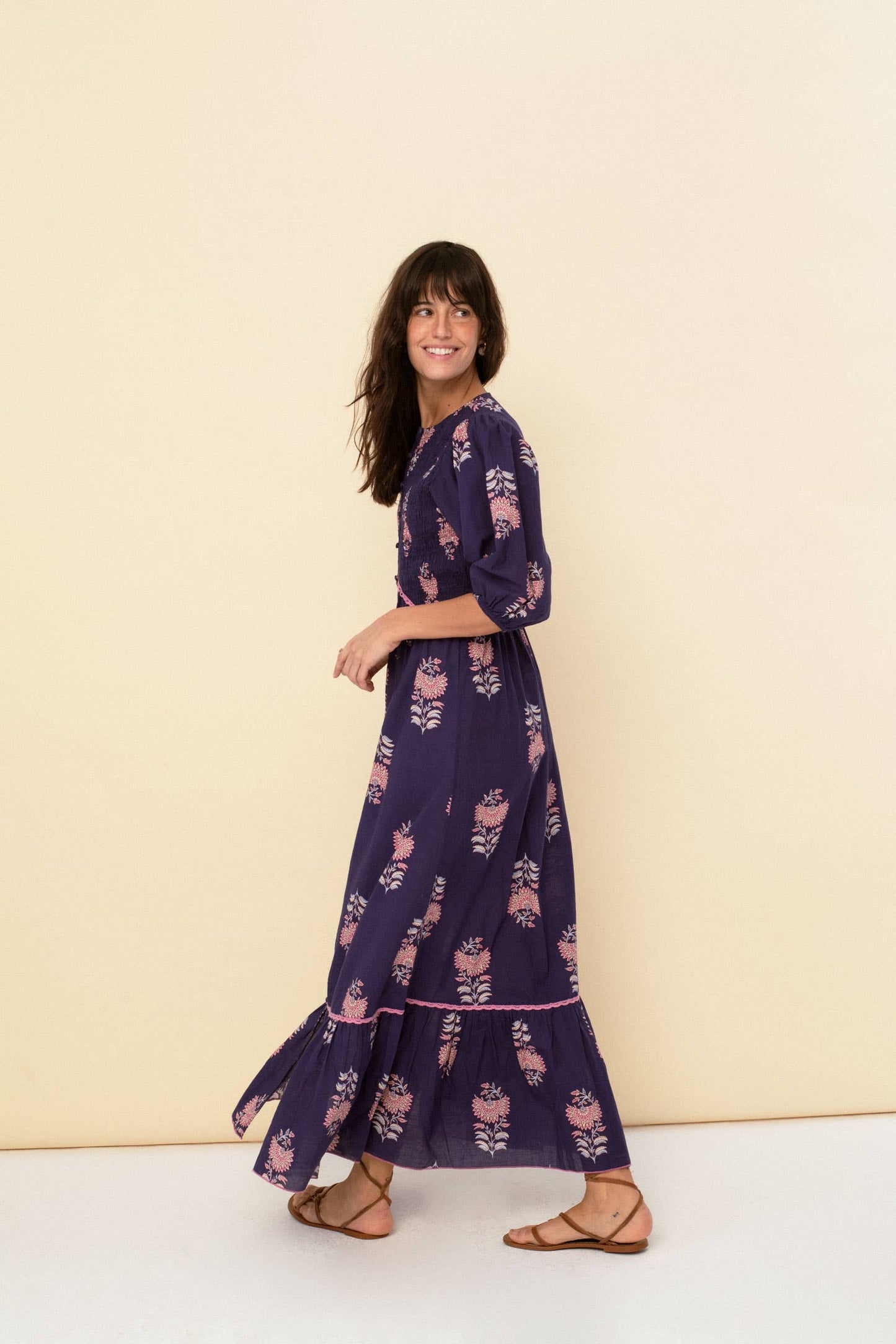 Magnolia dress blue