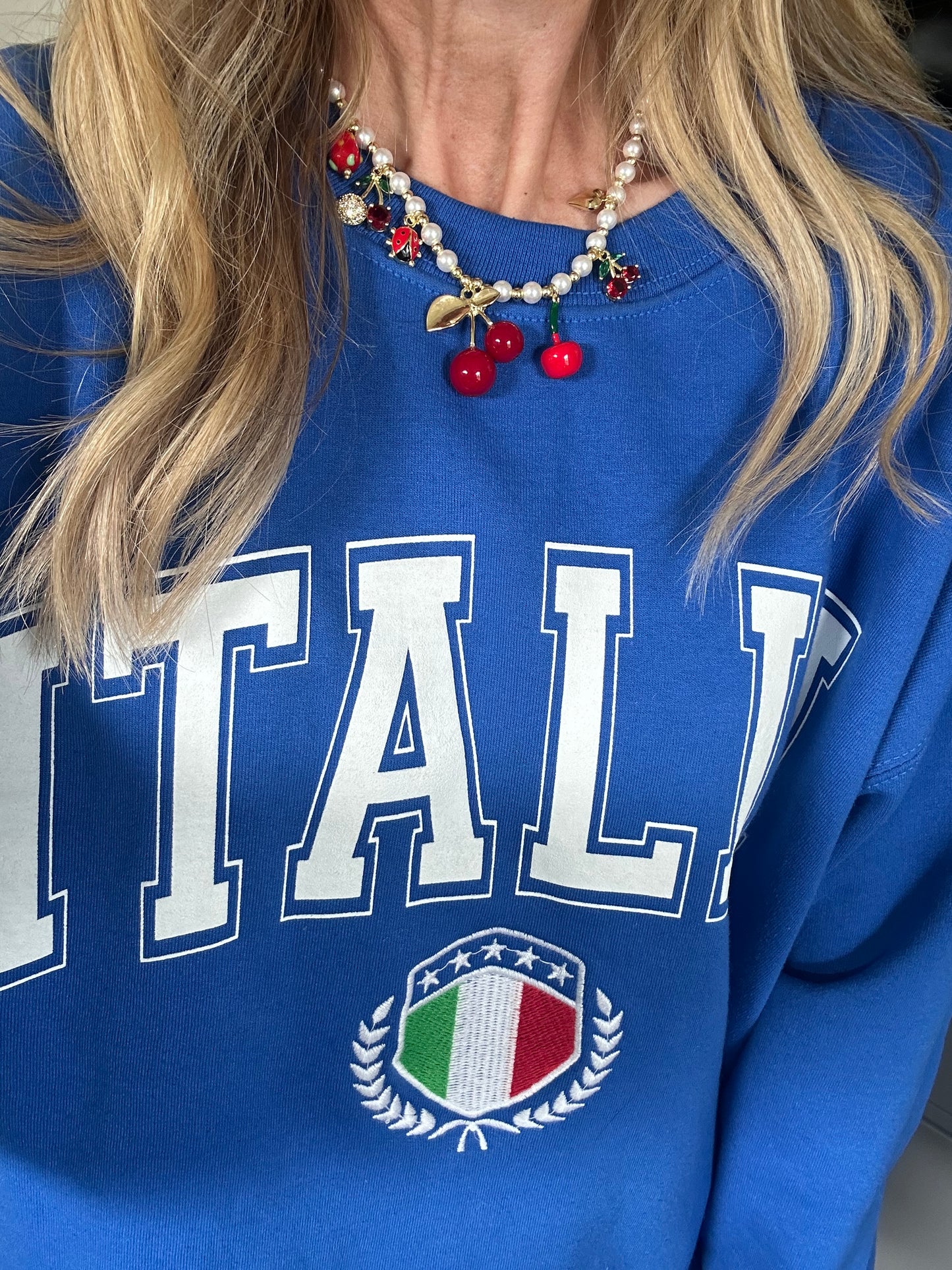 Italia Embroidered Sweatshirt