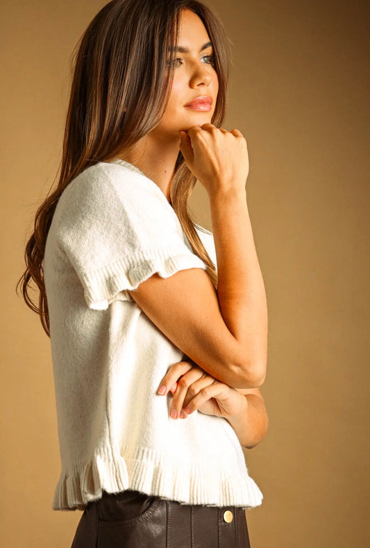 The Millie Ruffle Sweater