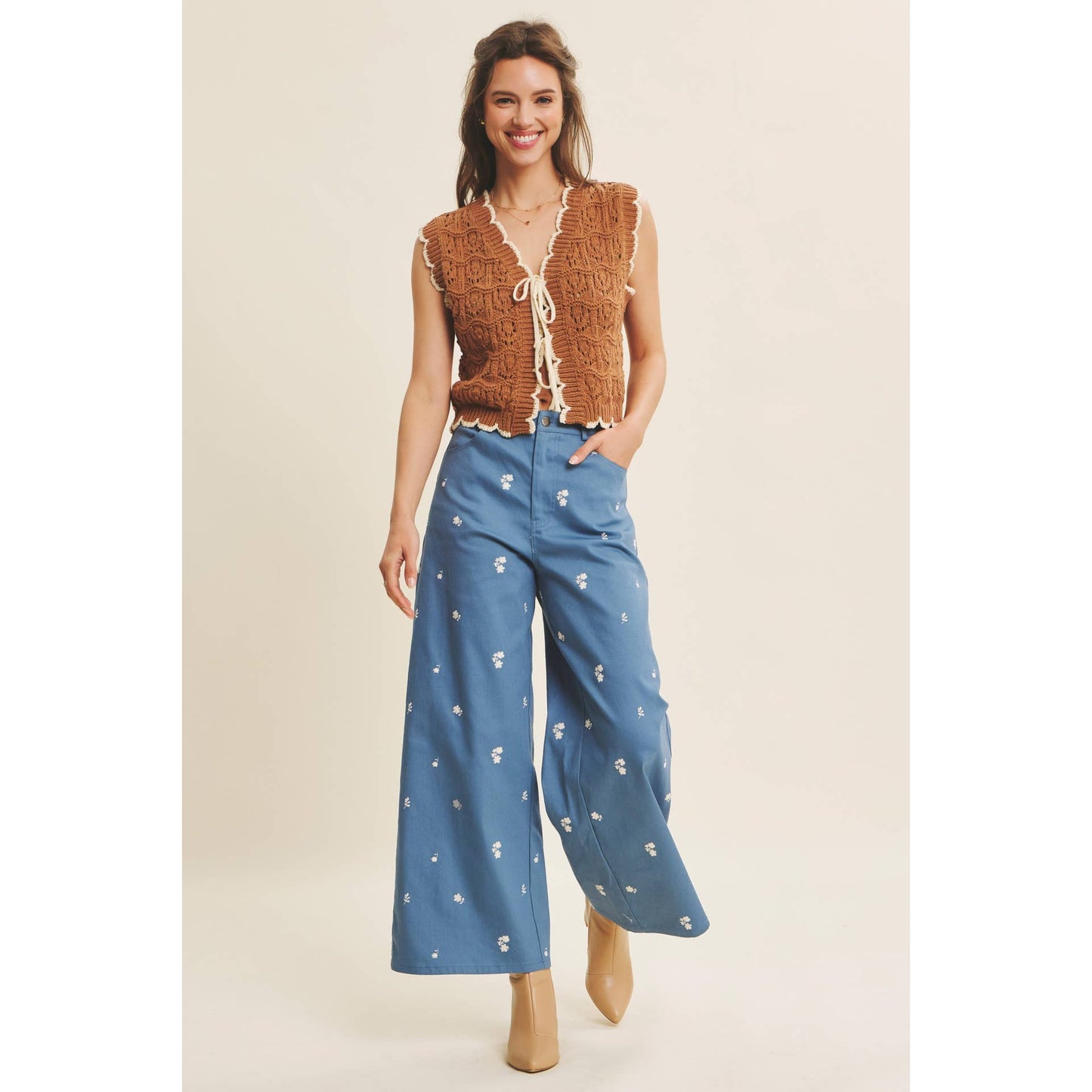 Autumn Bloom Wide Leg Pant