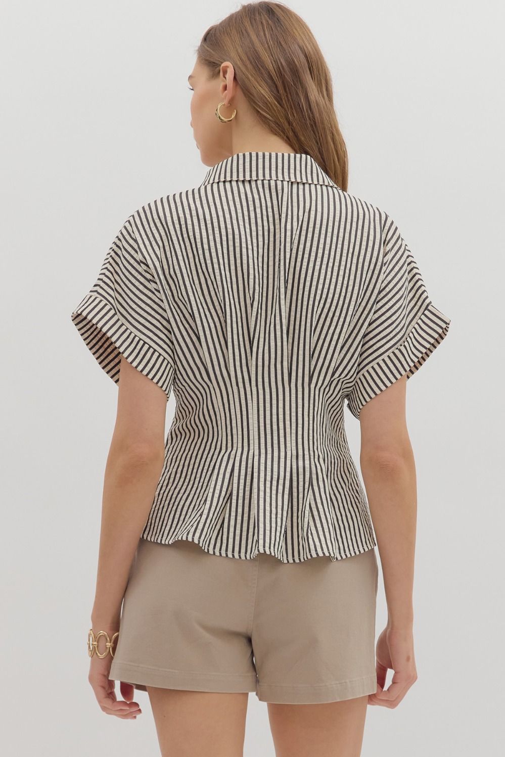 Siena Stripe Cinch Shirt