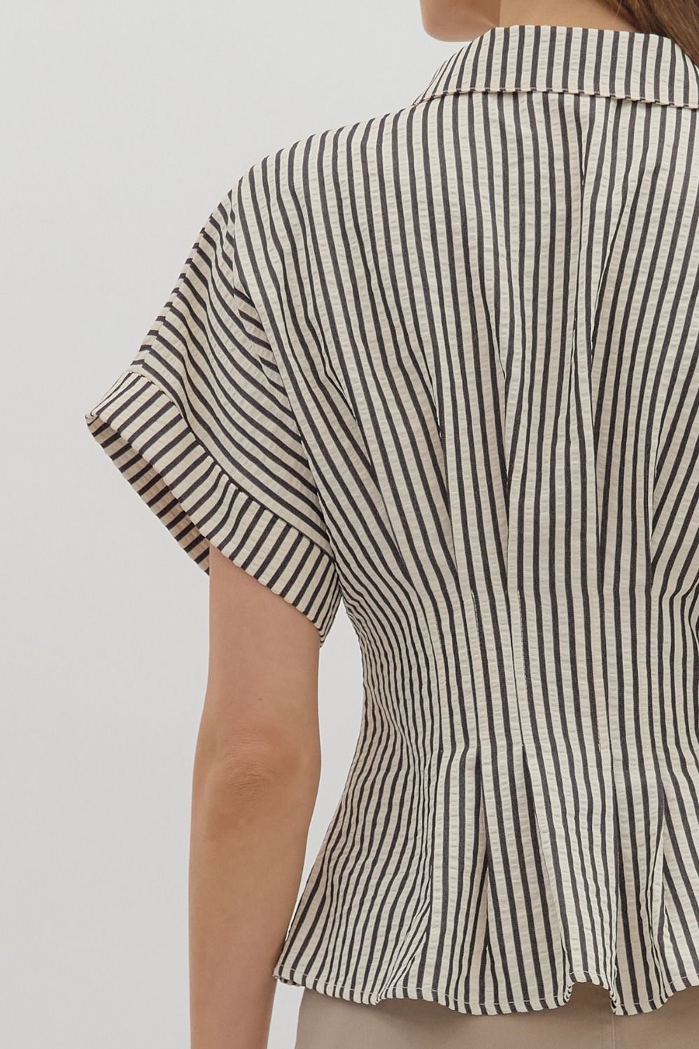 Siena Stripe Cinch Shirt