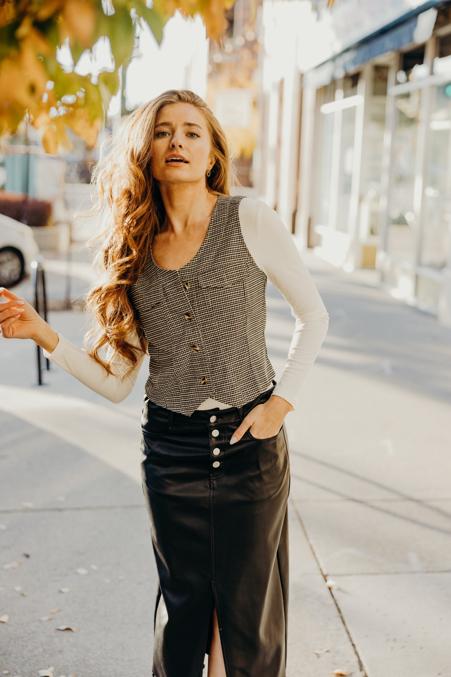 The Oxford Houndstooth Vest