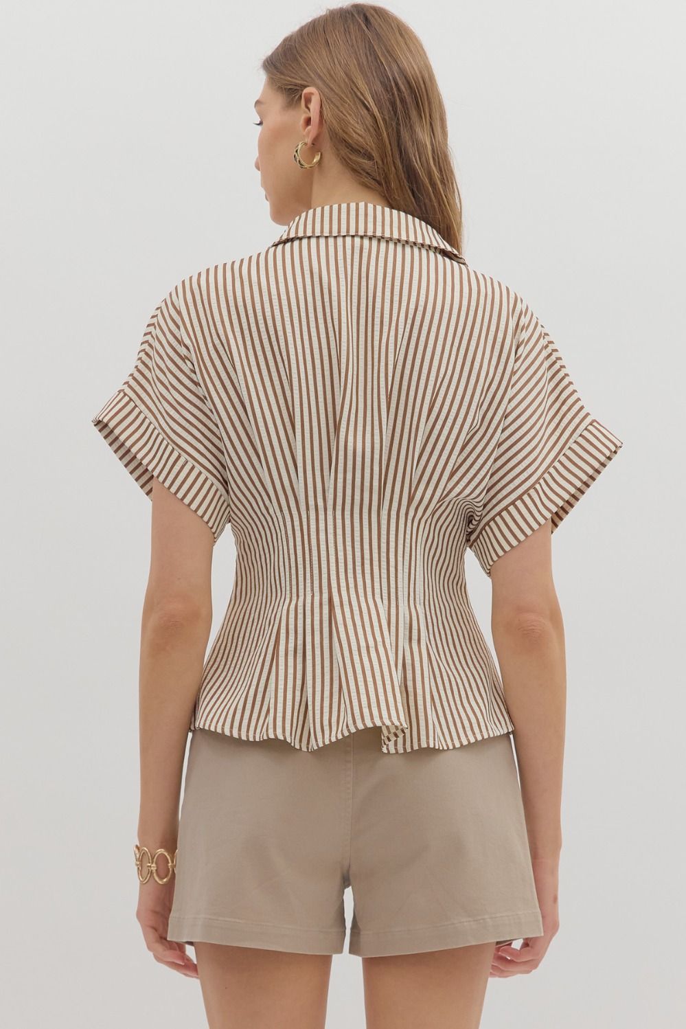 Siena Stripe Cinch Shirt
