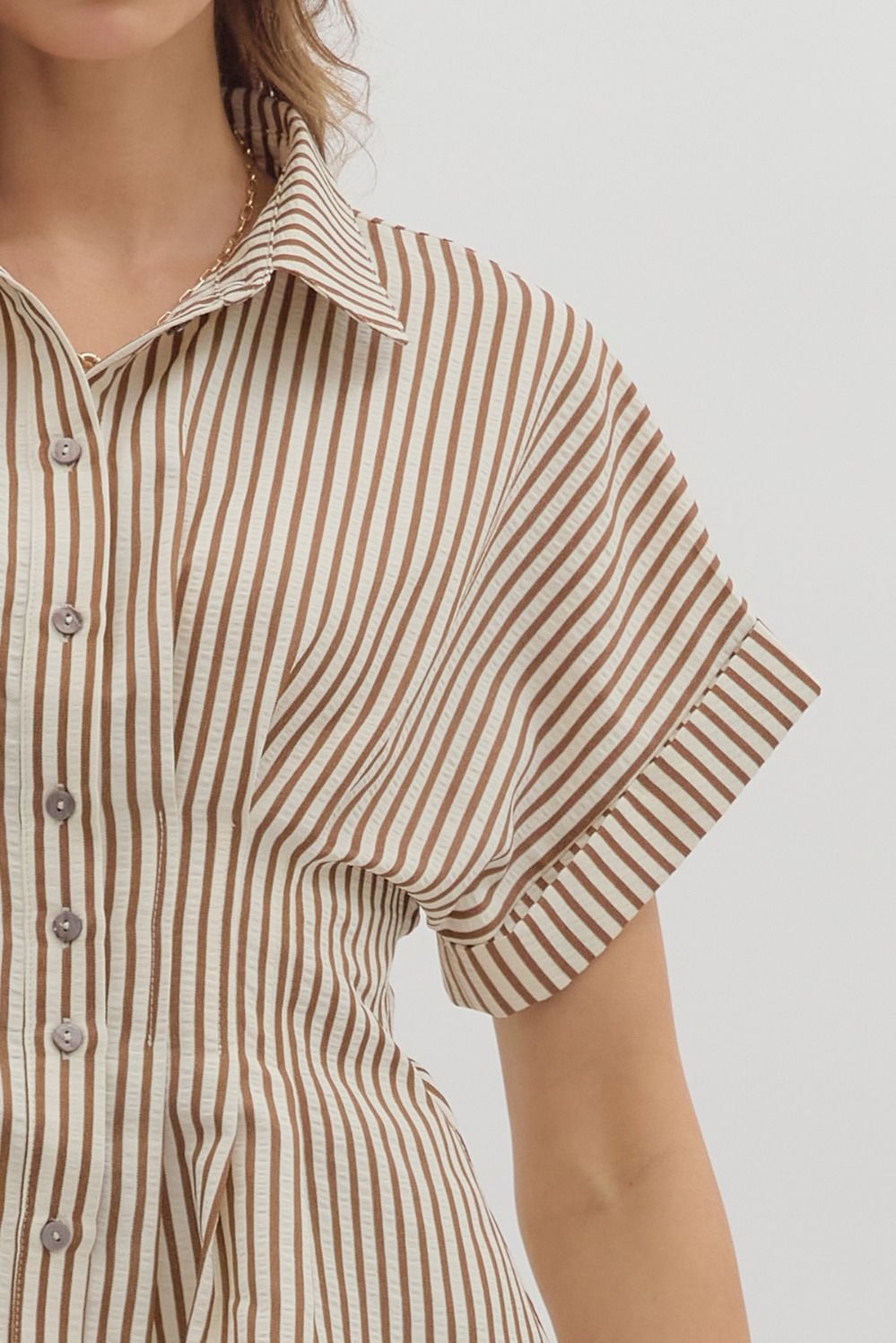 Siena Stripe Cinch Shirt