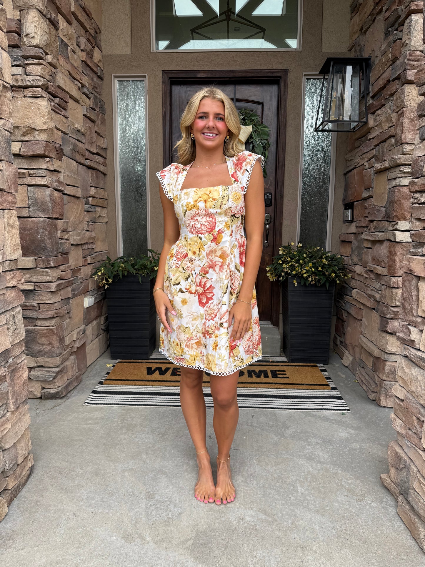 Sunlit Garden Mini Dress