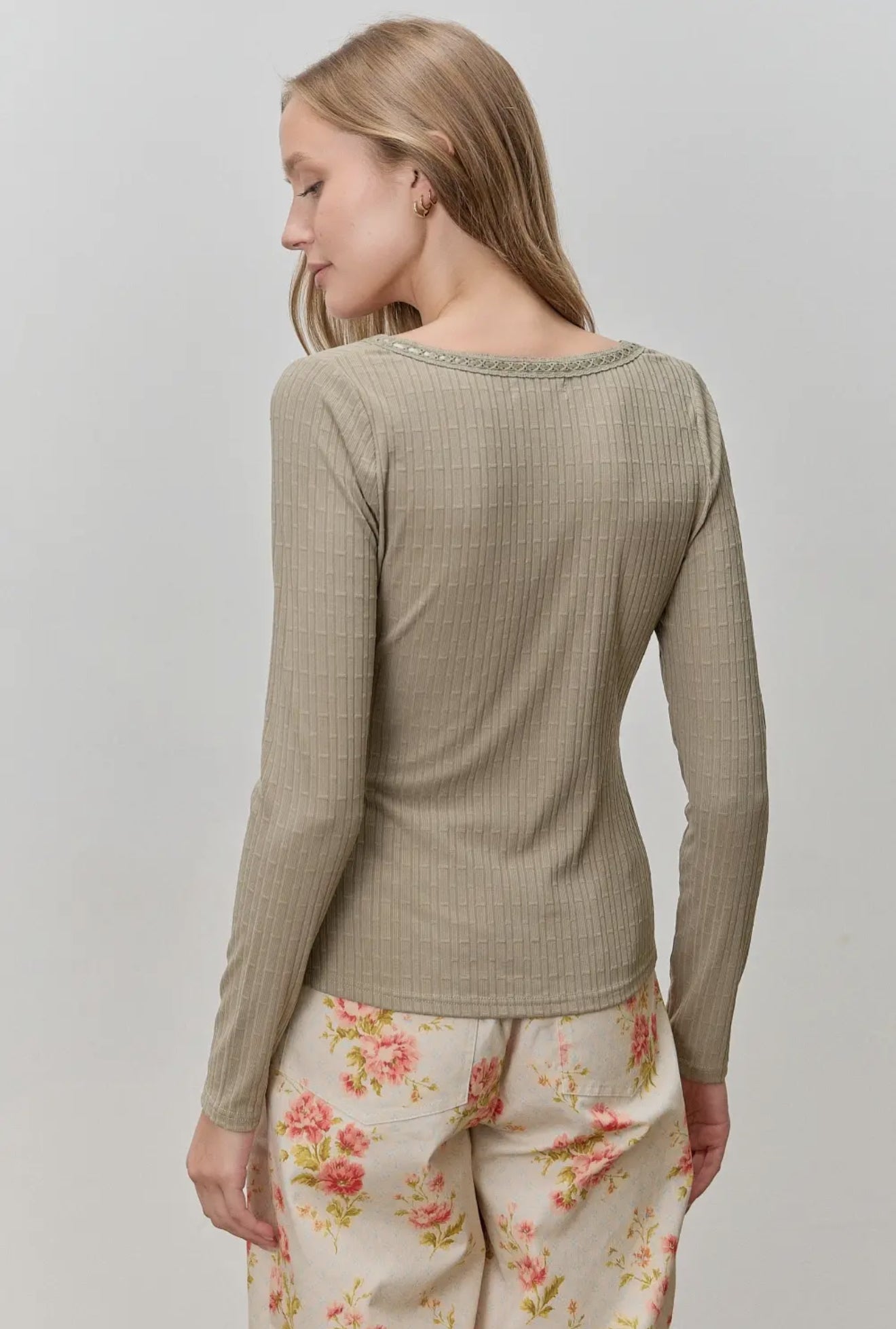 The Noelle Knit Top - alternate product view at Vogue Villa