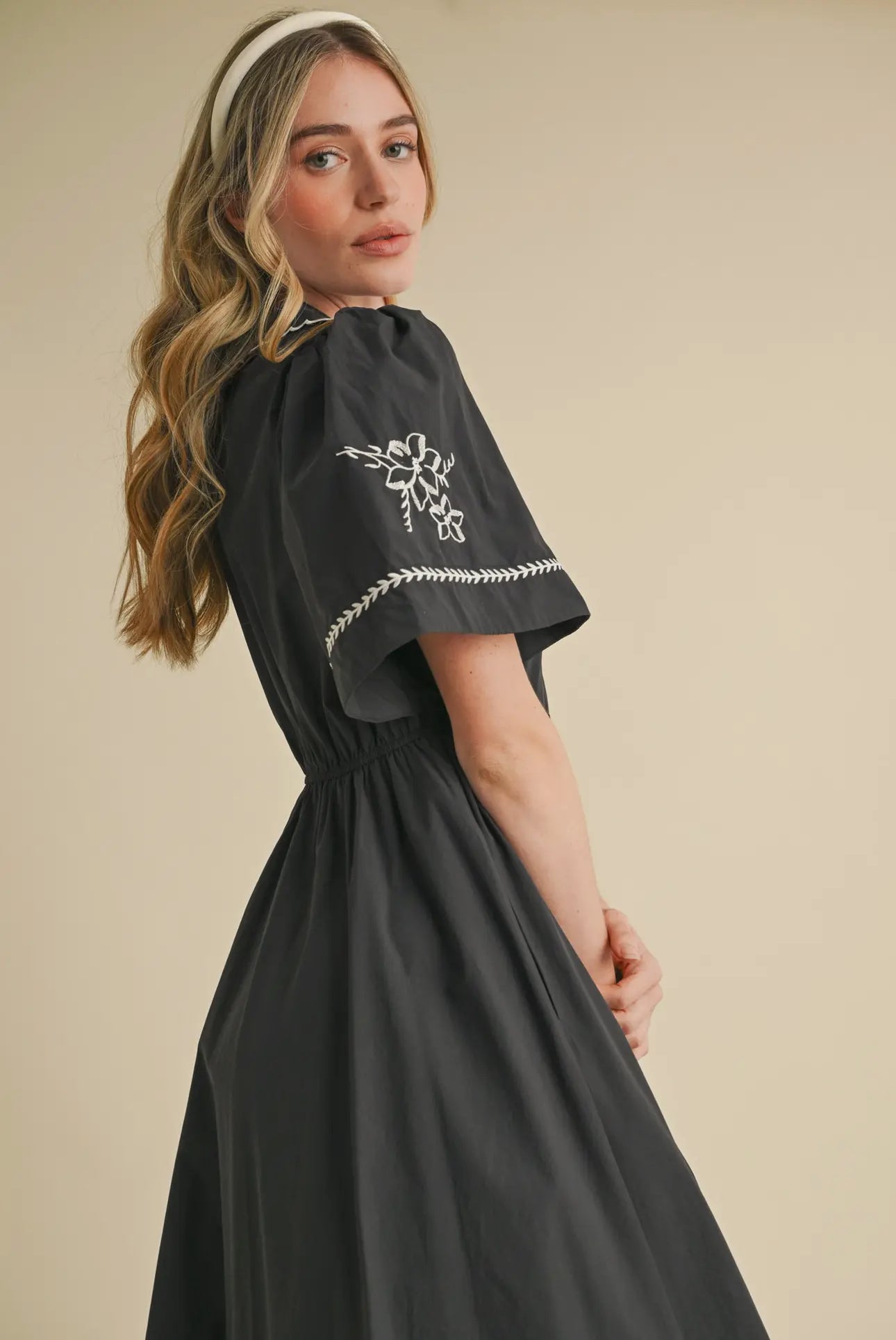 Clara Embroidered Detail Dress