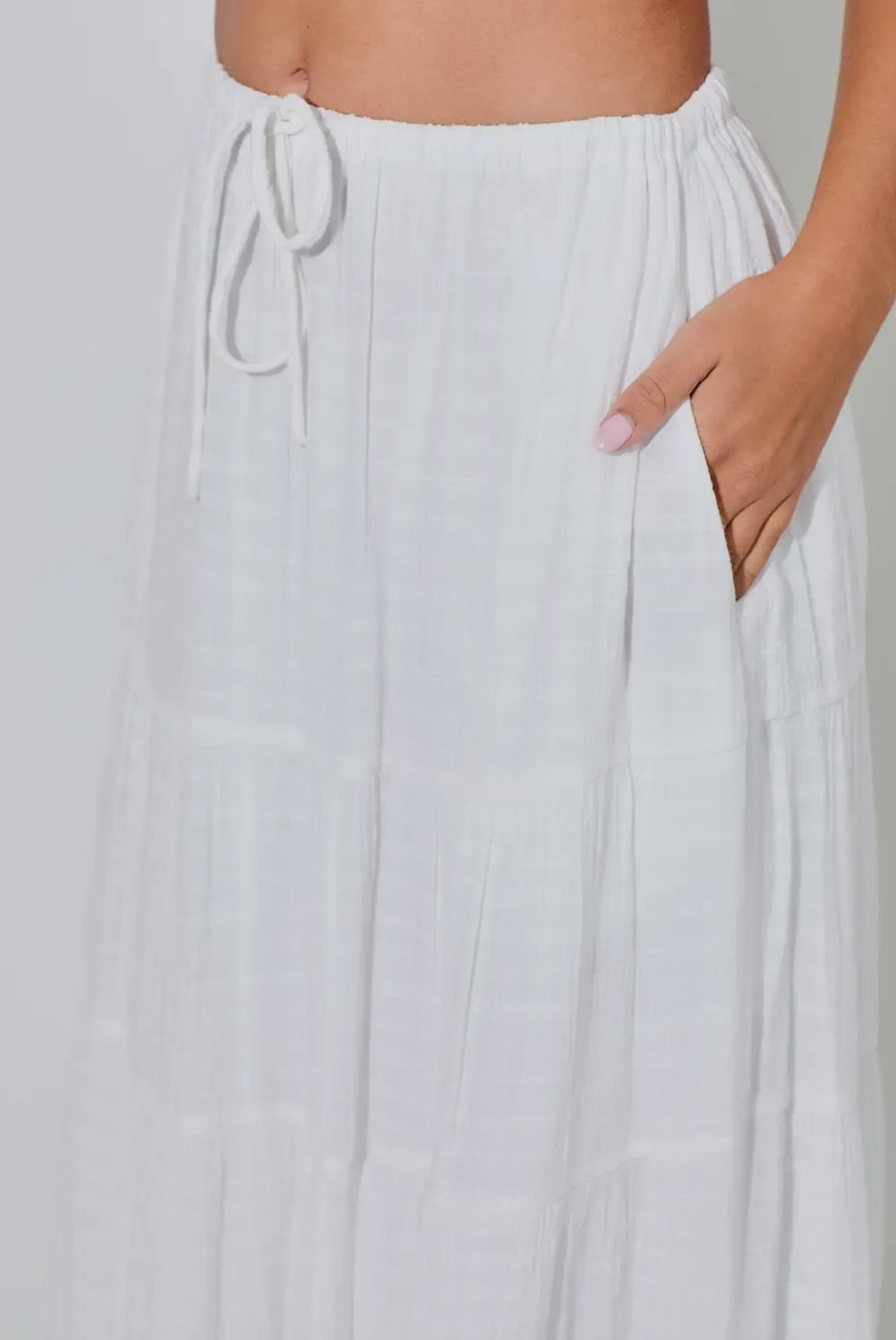 The Capri Cotton Maxi Skirt