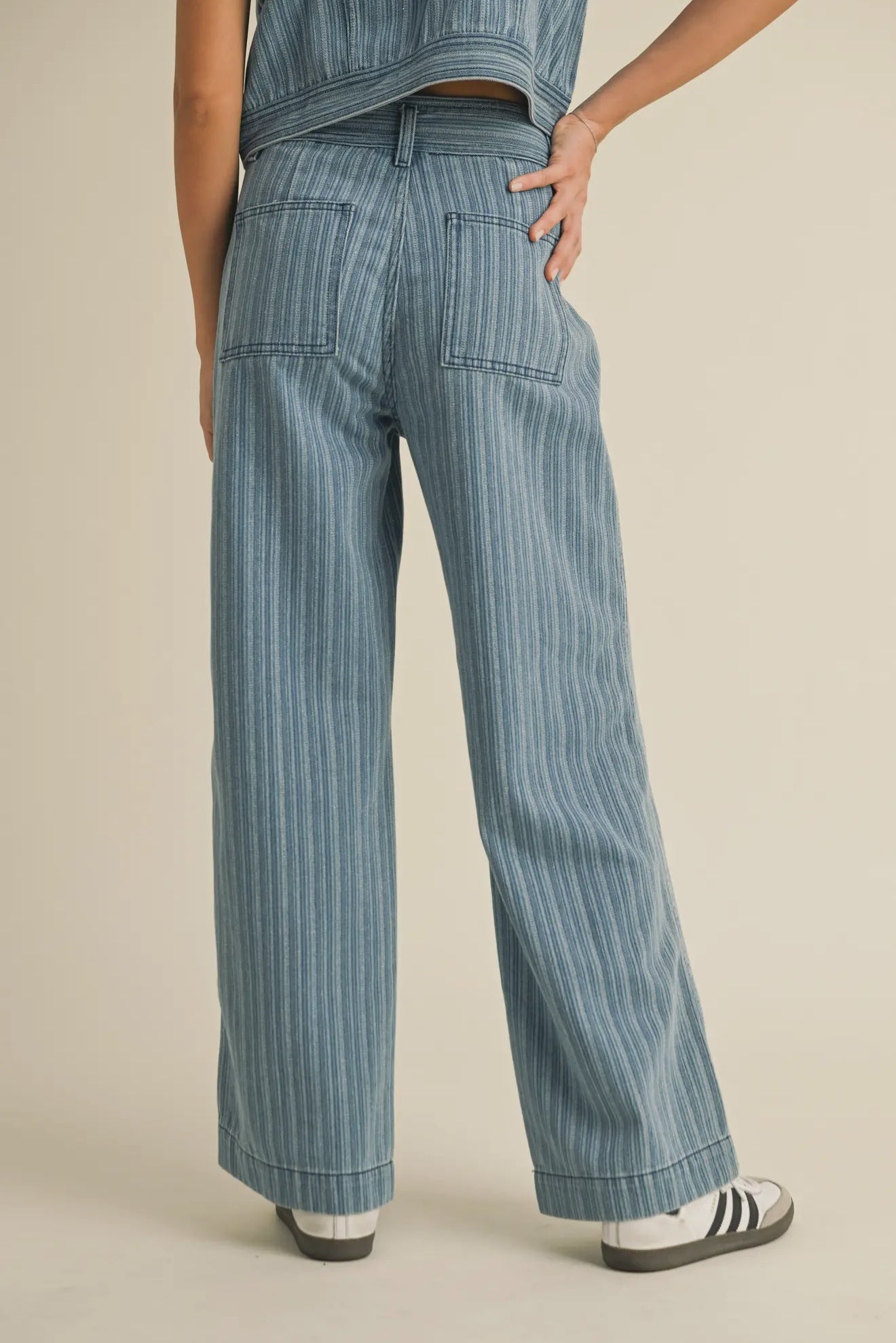 Striped Denim Pant