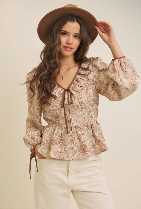 The Briarwood Toile Top