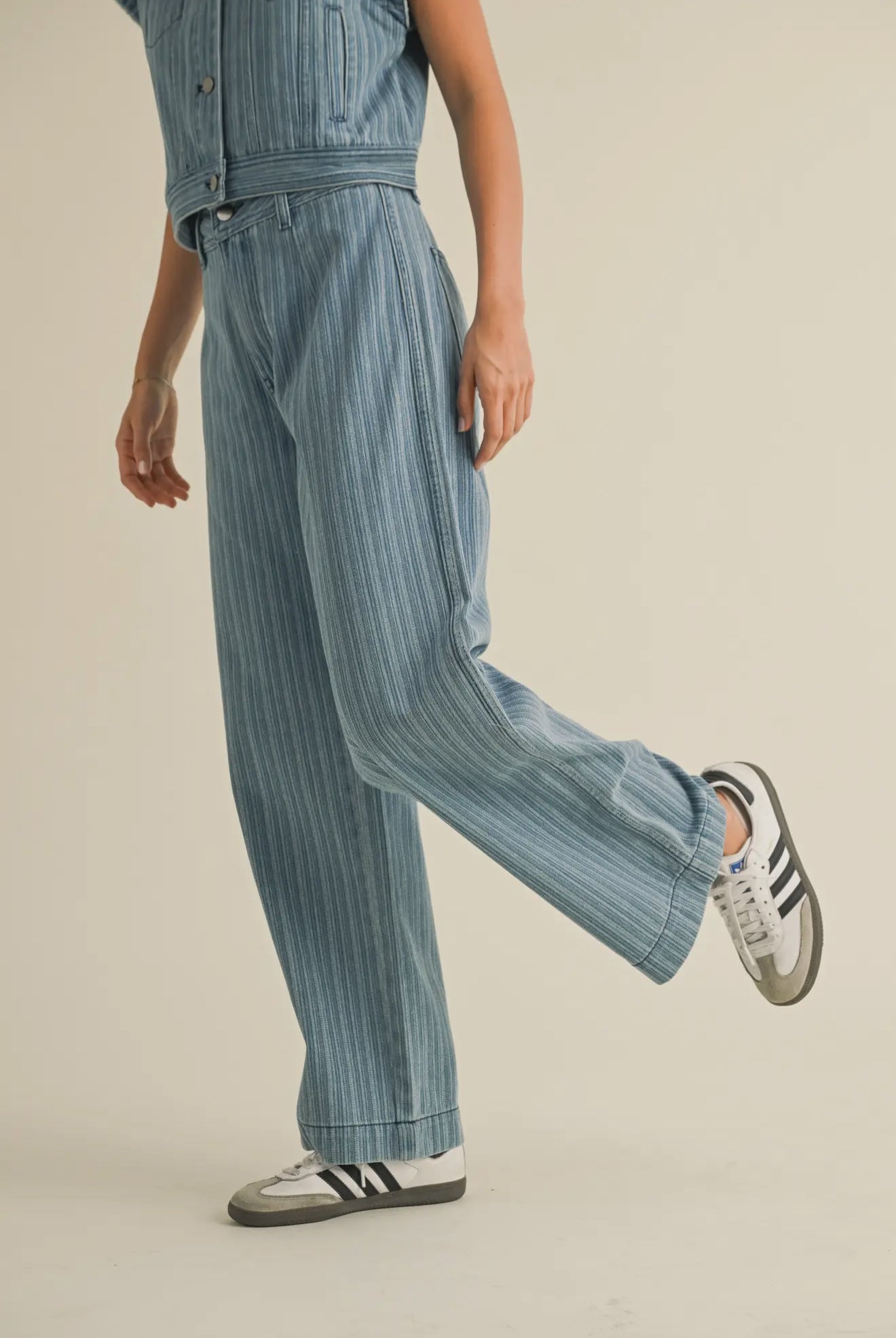 Striped Denim Pant