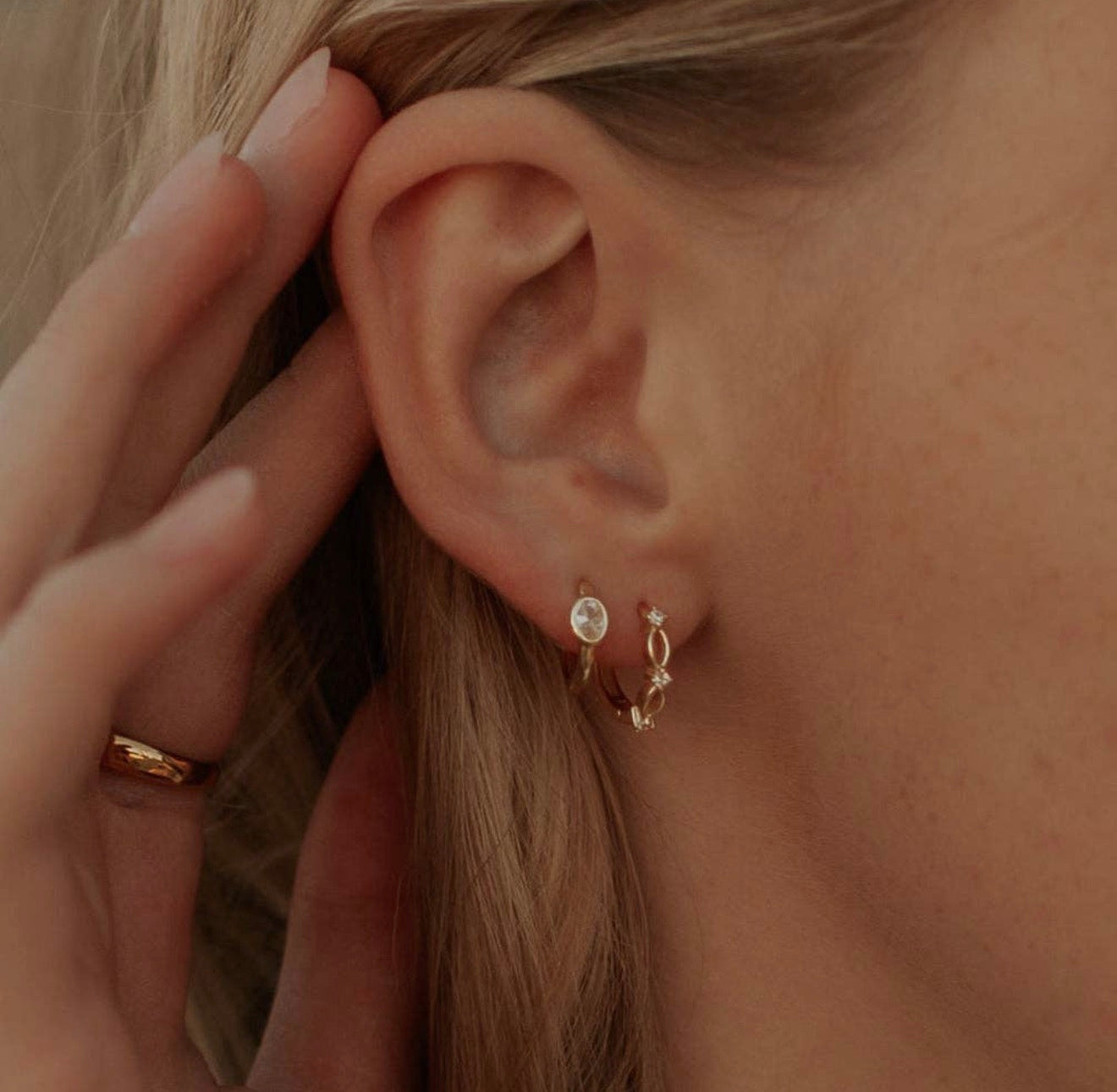Isla Lace Hoops