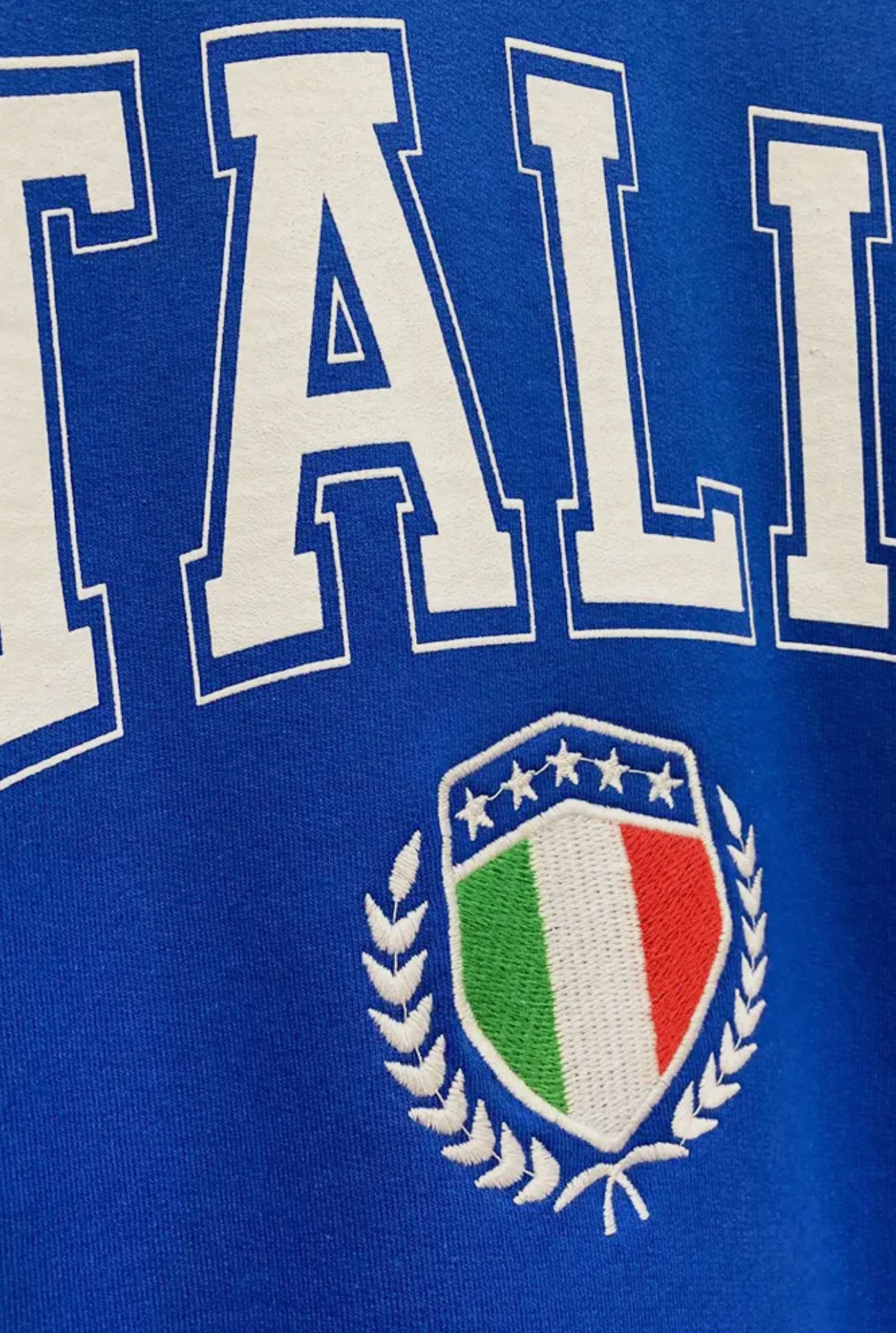 Italia Embroidered Sweatshirt
