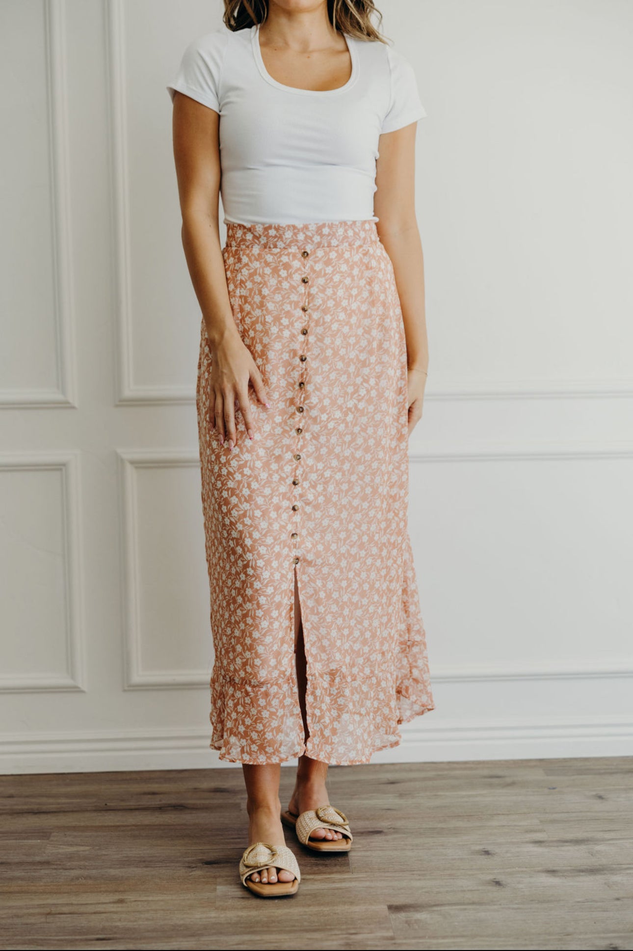 Meadow Button-Down Skirt