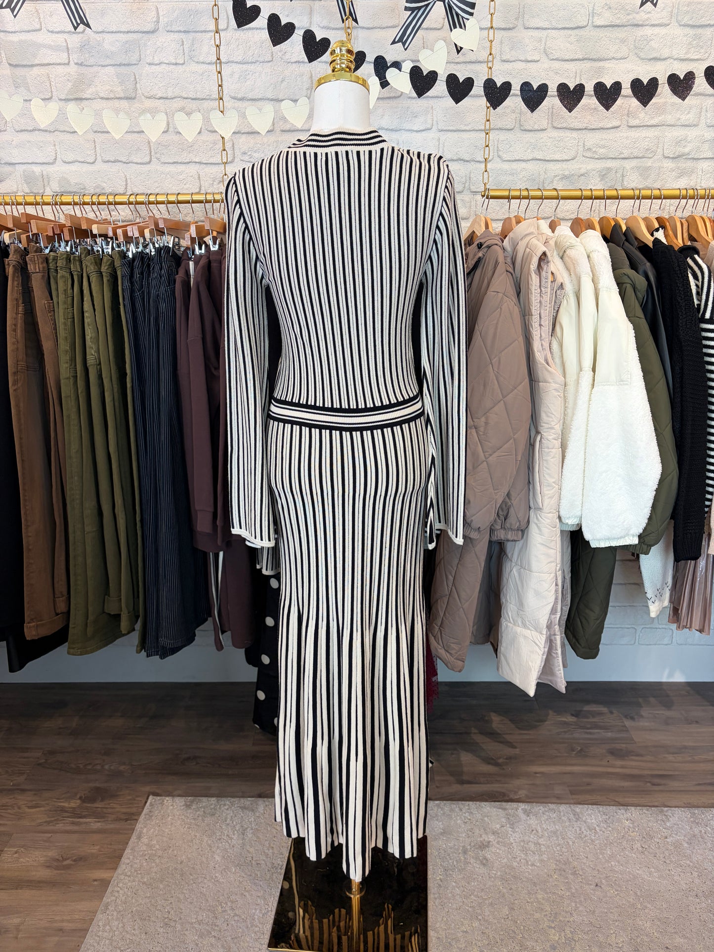 The Paris Striped Maxi Dress