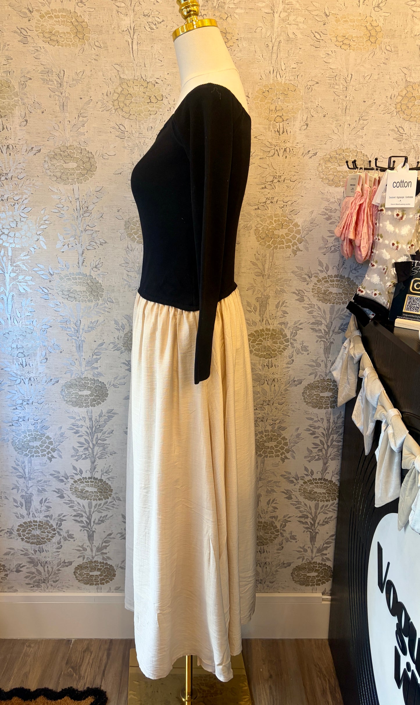 The Audrey Contrast Dress