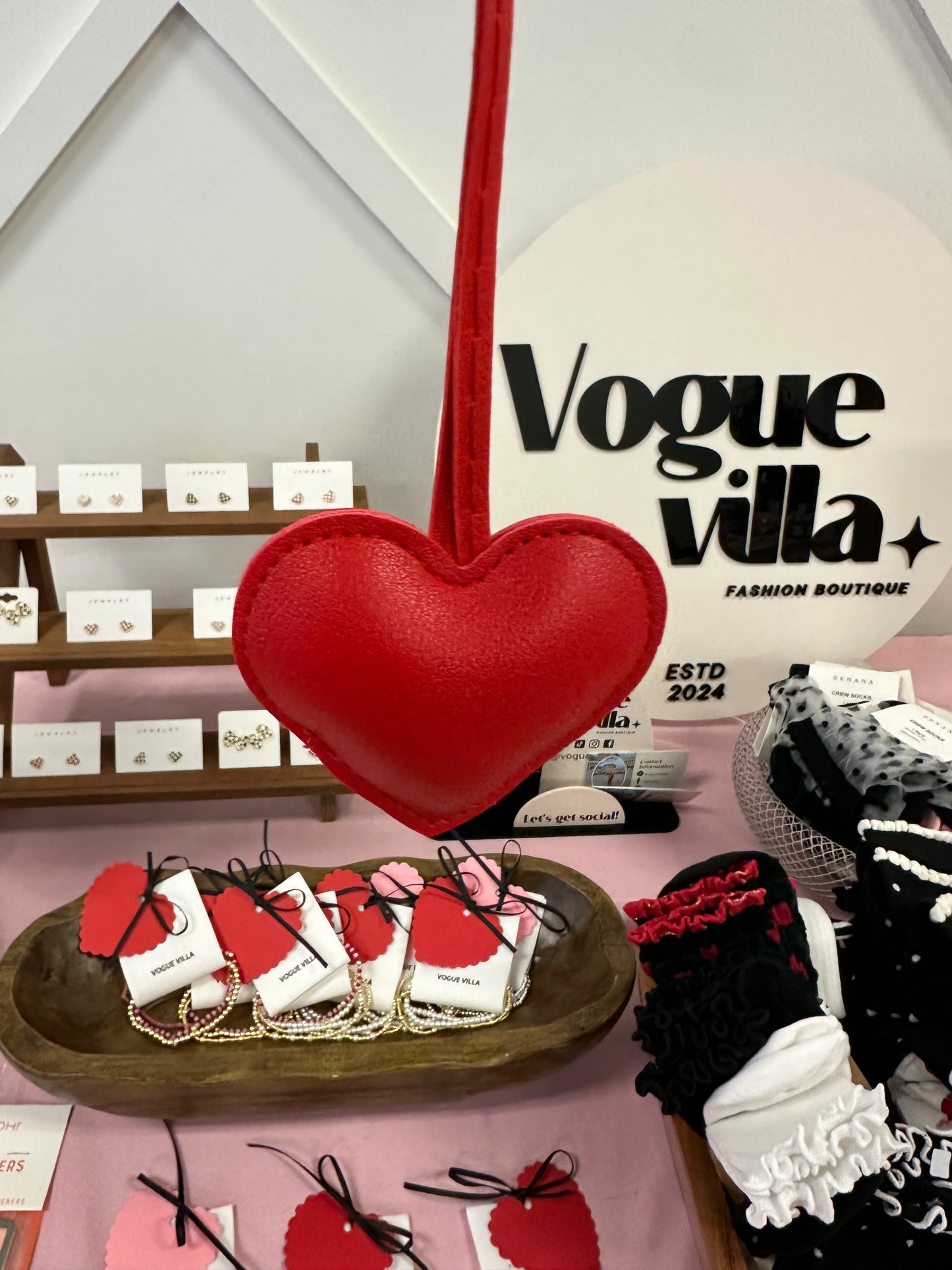 Puffy Heart Bag Charm