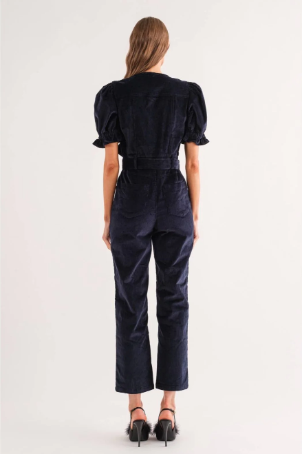 Navy Corduroy Jumpsuit
