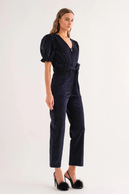 Navy Corduroy Jumpsuit