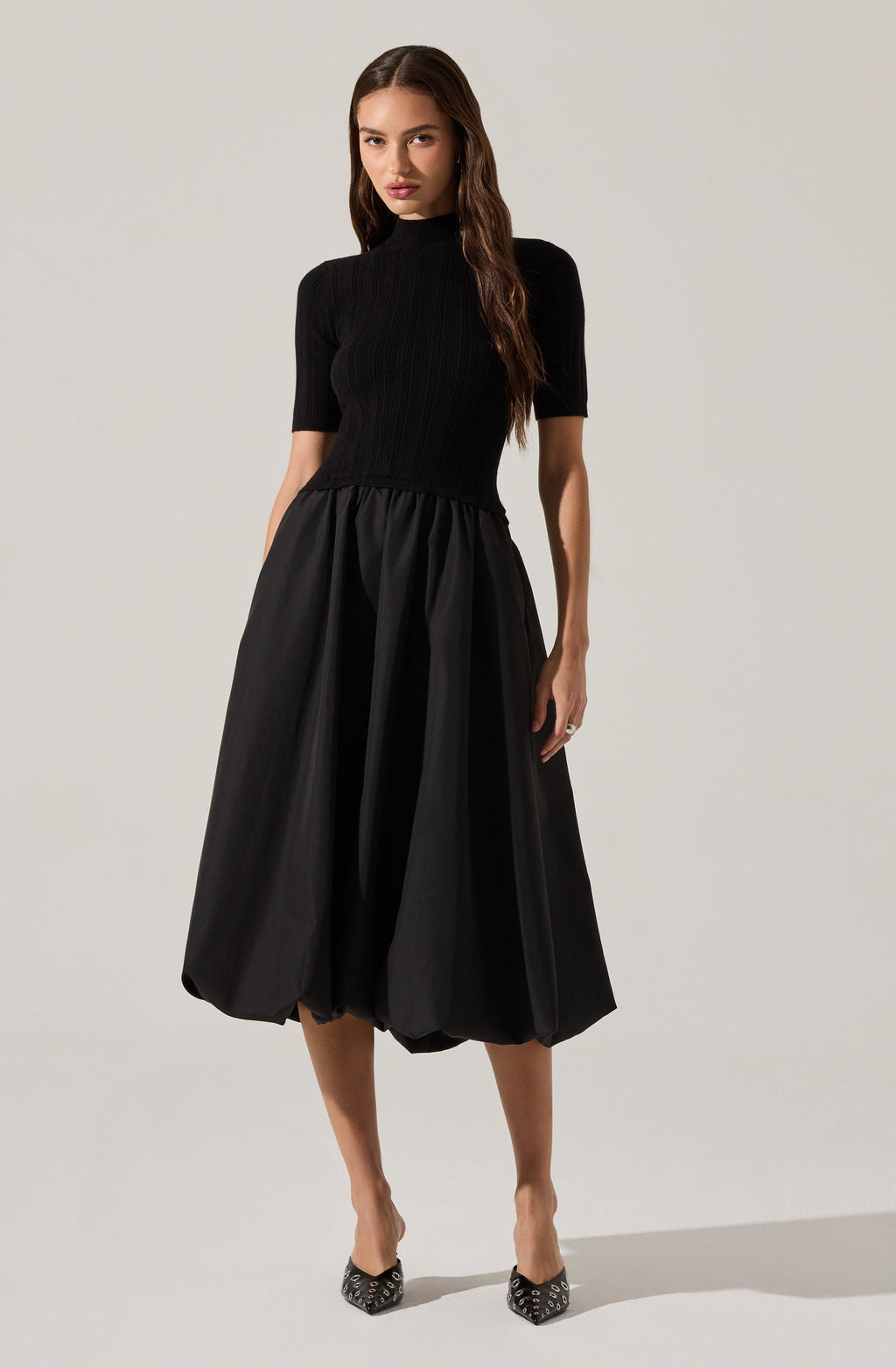 The Sloane Knit Bubble Hem Dress