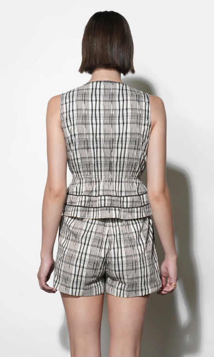 The Evelyn Plaid Tank