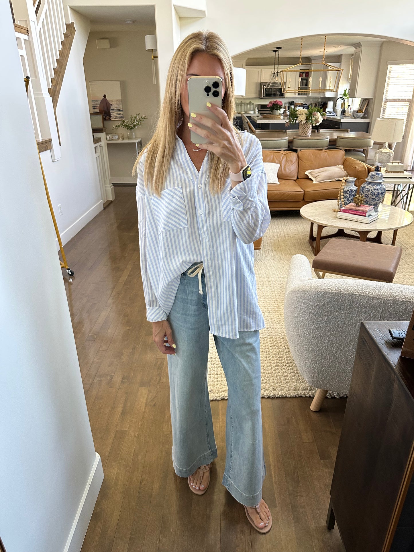 Striped Button Down Shirt