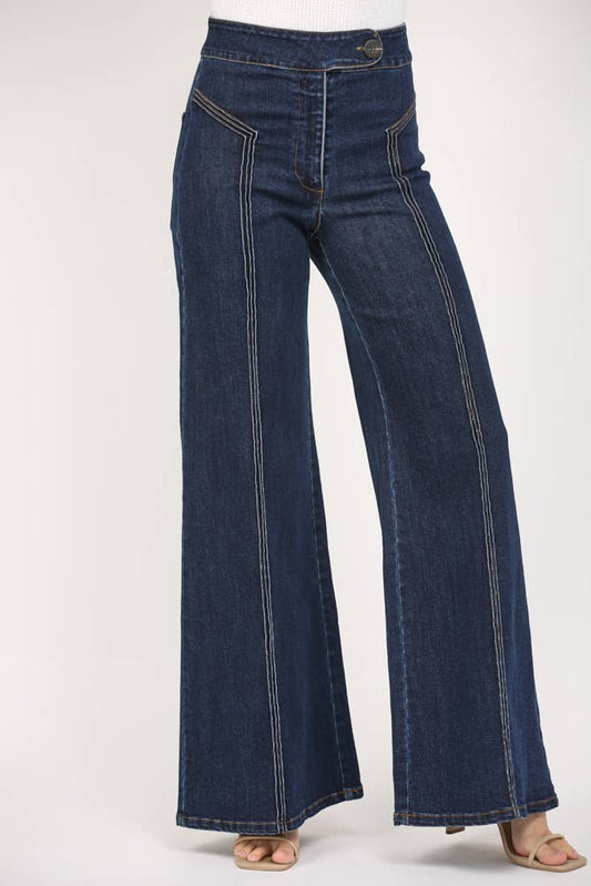 Highline Contrast Stitch Jeans