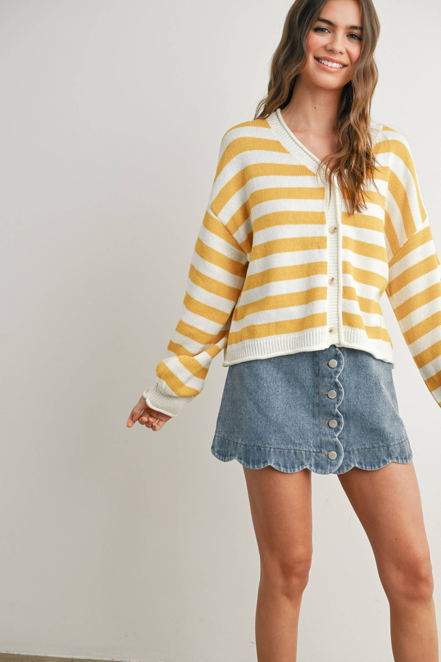 Riley Striped Cardigan