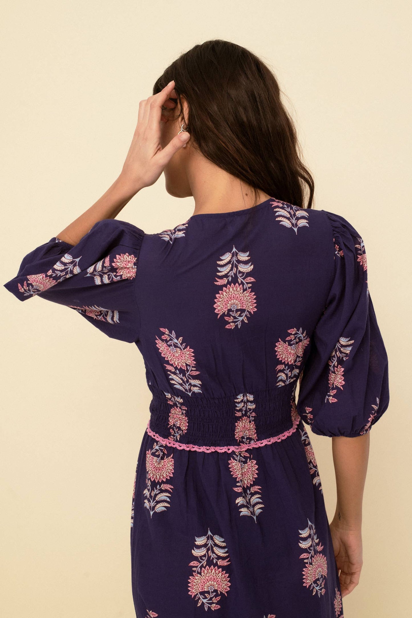Magnolia dress blue