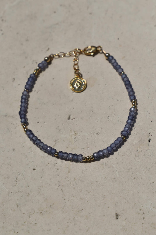 Tanzanite Beaded Bracelet