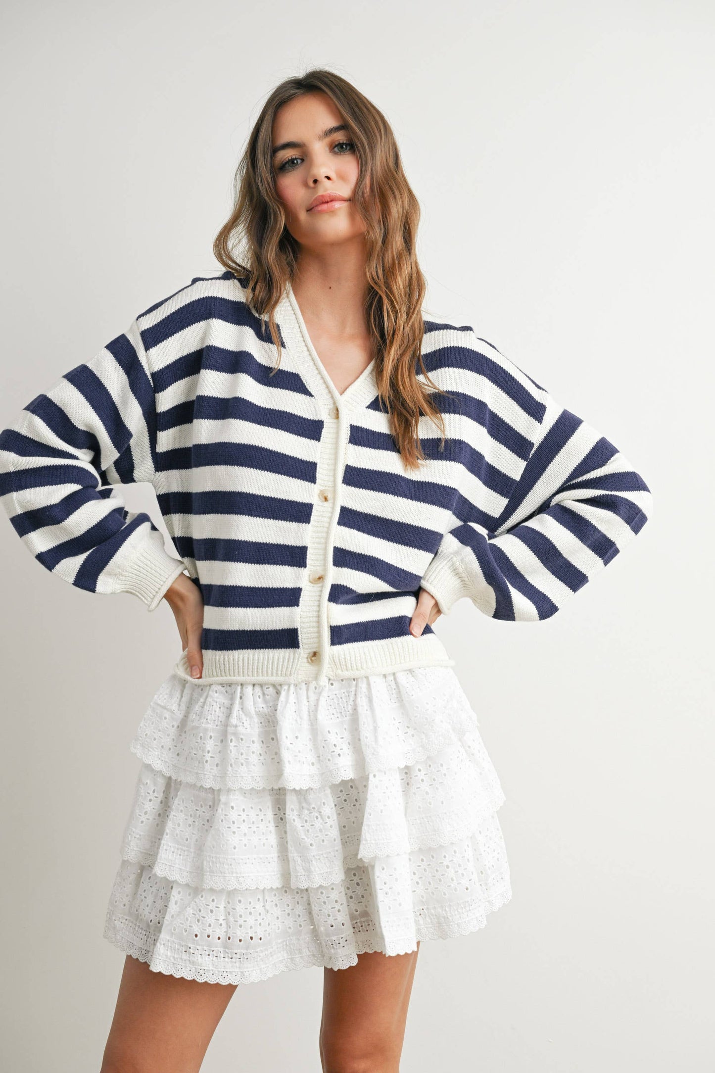 Riley Striped Cardigan